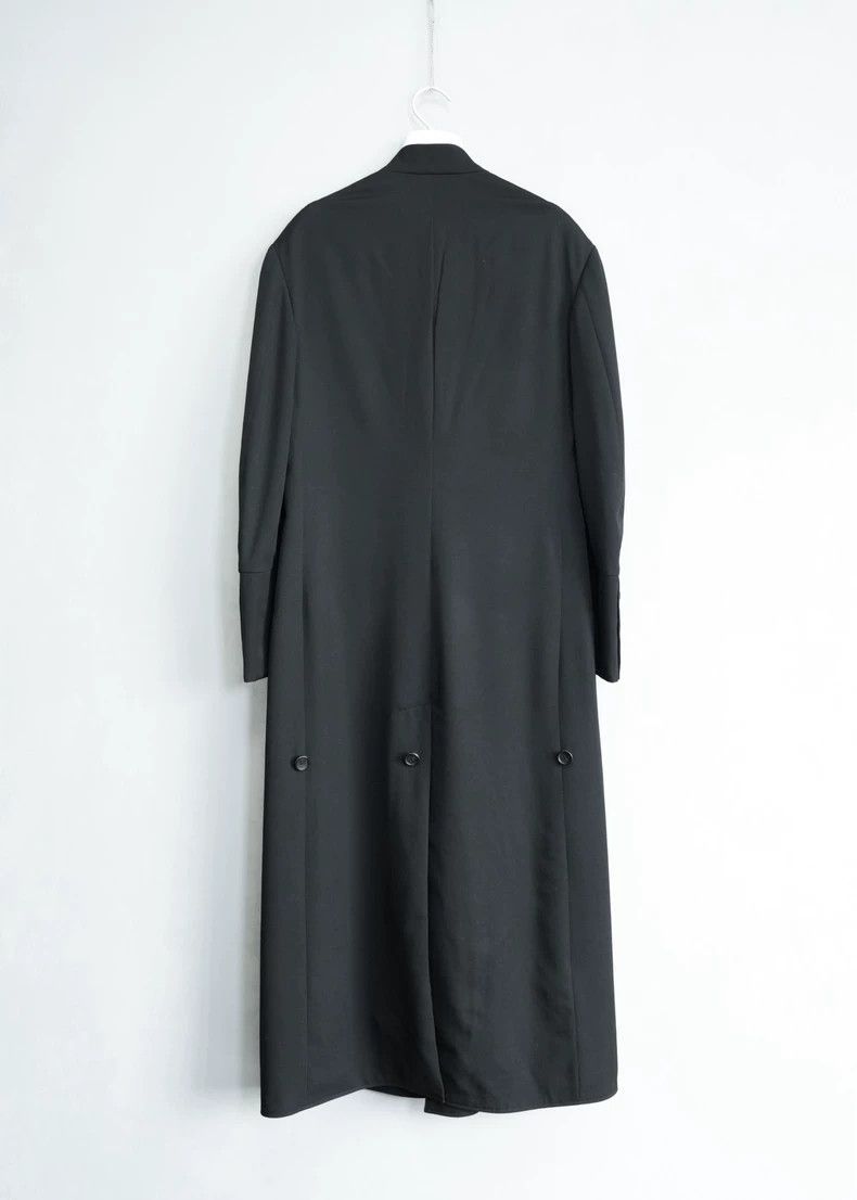 Black Wool Double-Breasted Coat by Yohji Yamamoto-dmc