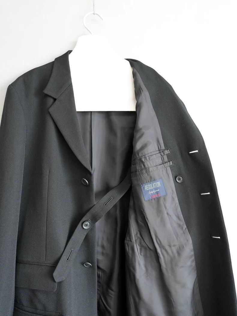 Yohji Yamamoto Stylish Black Wool Doctor Jacket by Yohji Yamamoto-dmc Size US M / EU 48-50 / 2 - 8 Thumbnail