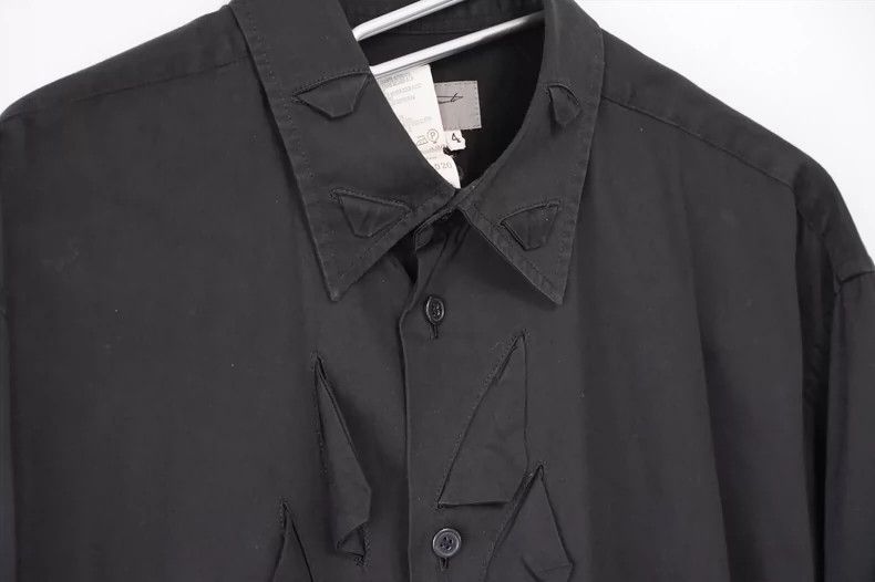Yohji Yamamoto Unique Yohji Yamamoto Asymmetrical Collar Shirt-dmc Size US M / EU 48-50 / 2 - 2 Thumbnail
