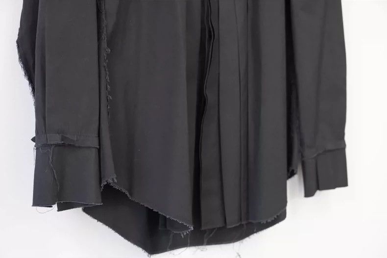 Yohji Yamamoto Yohji Yamamoto Black Pleated Shirt-dmc Size US M / EU 48-50 / 2 - 3 Thumbnail