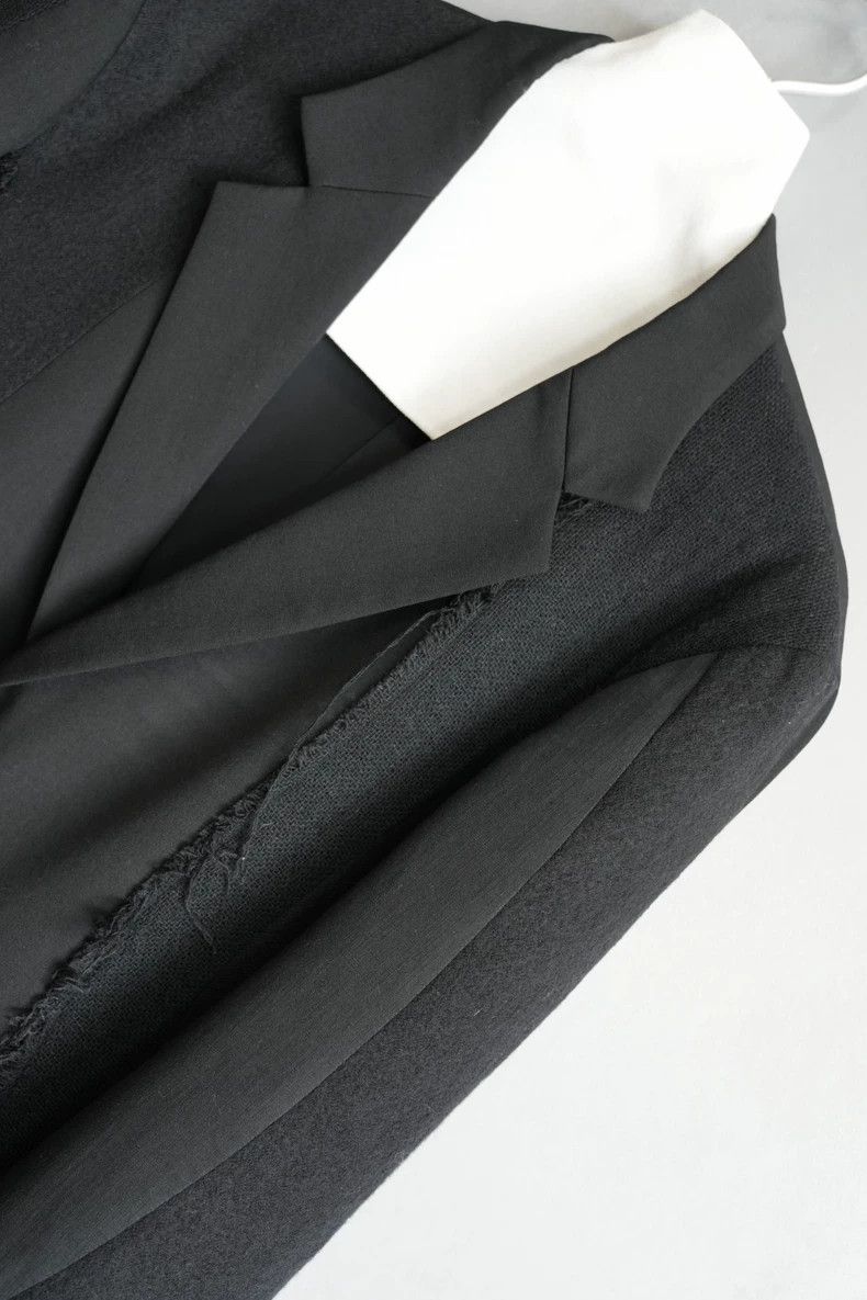 Yohji Yamamoto Yohji Yamamoto Knitted Patchwork Jacket-dmc Size US M / EU 48-50 / 2 - 4 Thumbnail