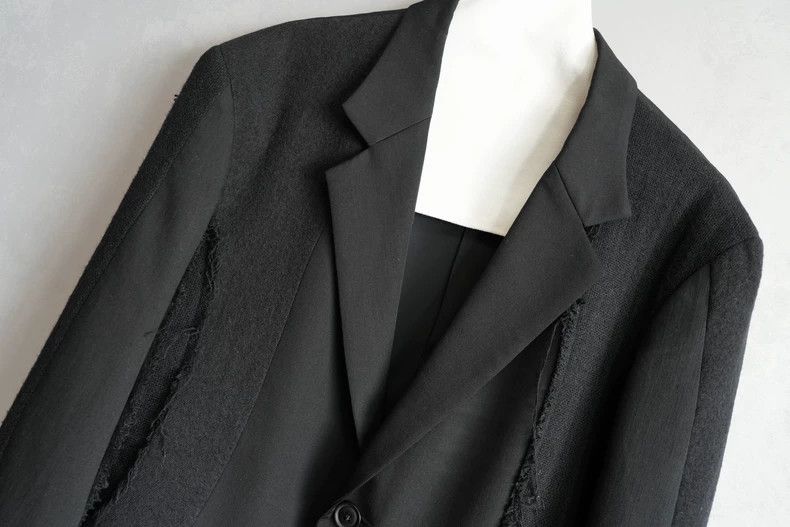 Yohji Yamamoto Yohji Yamamoto Knitted Patchwork Jacket-dmc Size US M / EU 48-50 / 2 - 3 Thumbnail