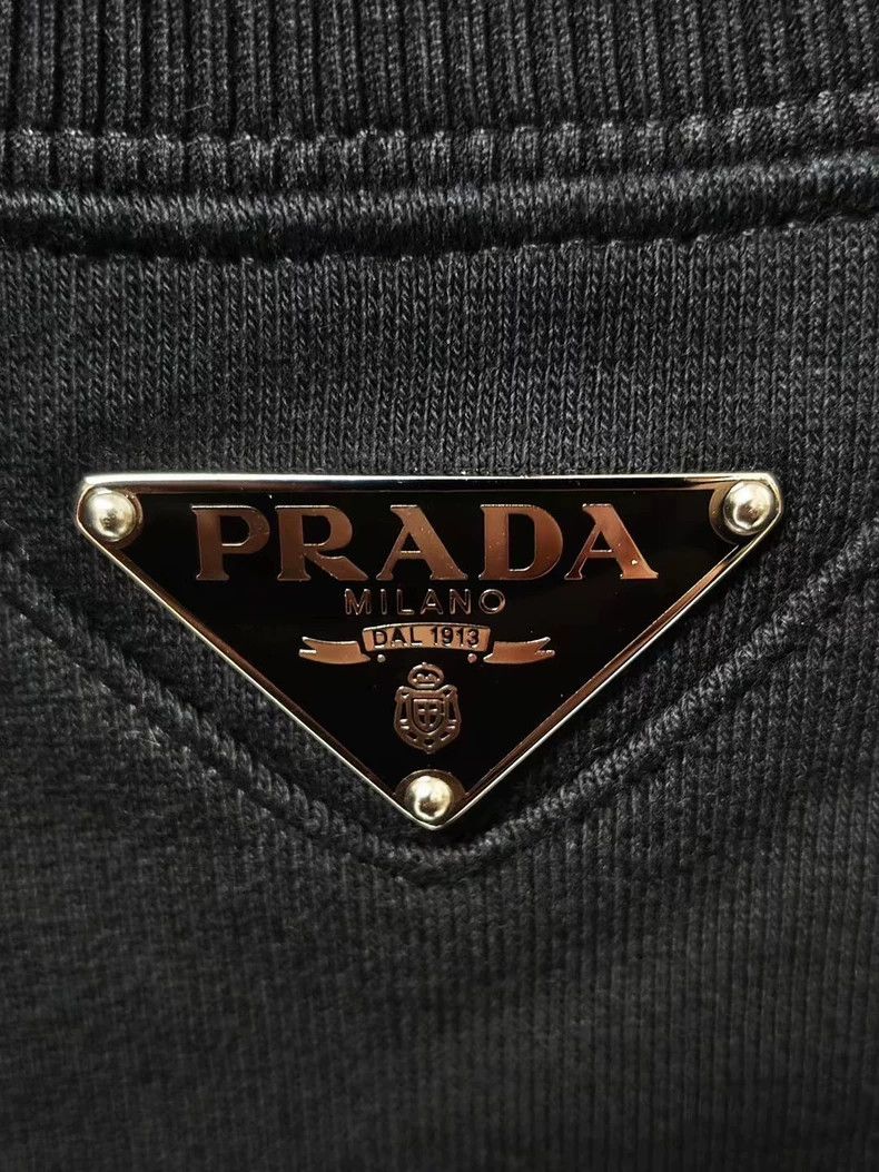 Prada Prada Long Sleeve Sweatshirt with Logo-dmc Size US XL / EU 56 / 4 - 3 Thumbnail