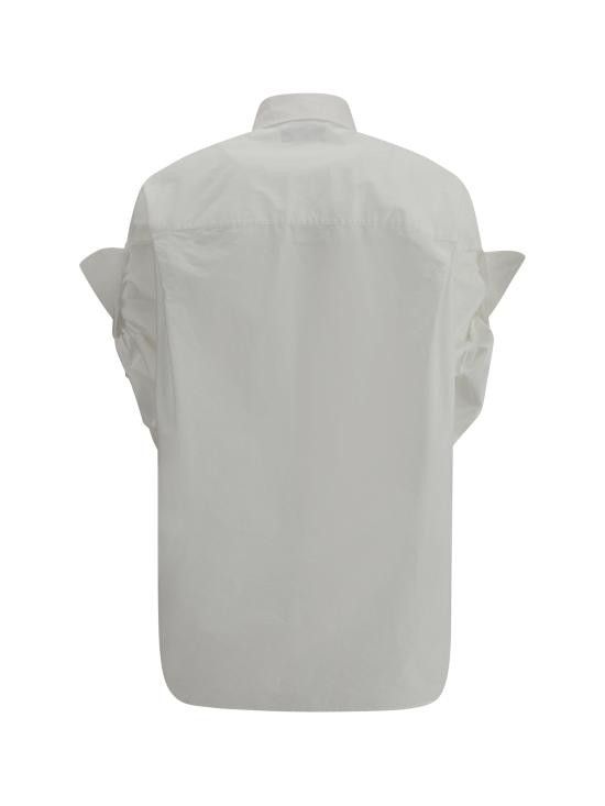 Balenciaga BALENCIAGA Women Shirts 834033TNM60 9000 WHITE Size S / US 4 / IT 40 - 2 Thumbnail