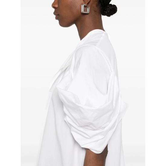 Junya Watanabe JUNYA WATANABE Women Blouses JO B004 WHITE Size S / US 4 / IT 40 - 3 Thumbnail