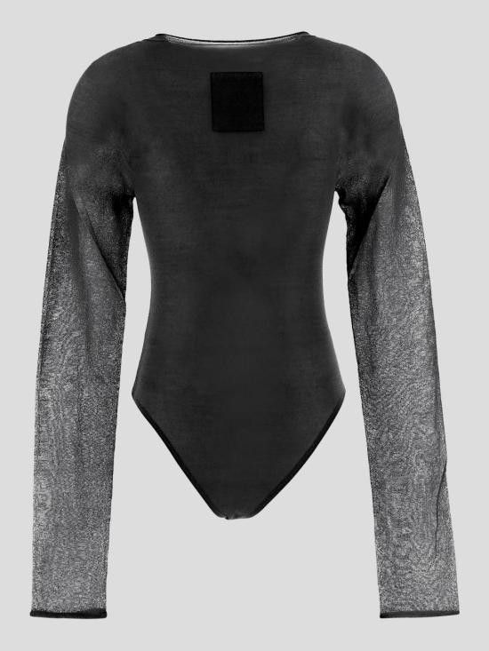 Uma Wang UMA WANG Women Bodysuit Tops UK7185 UW900 Black Size M / US 6-8 / IT 42-44 - 2 Thumbnail