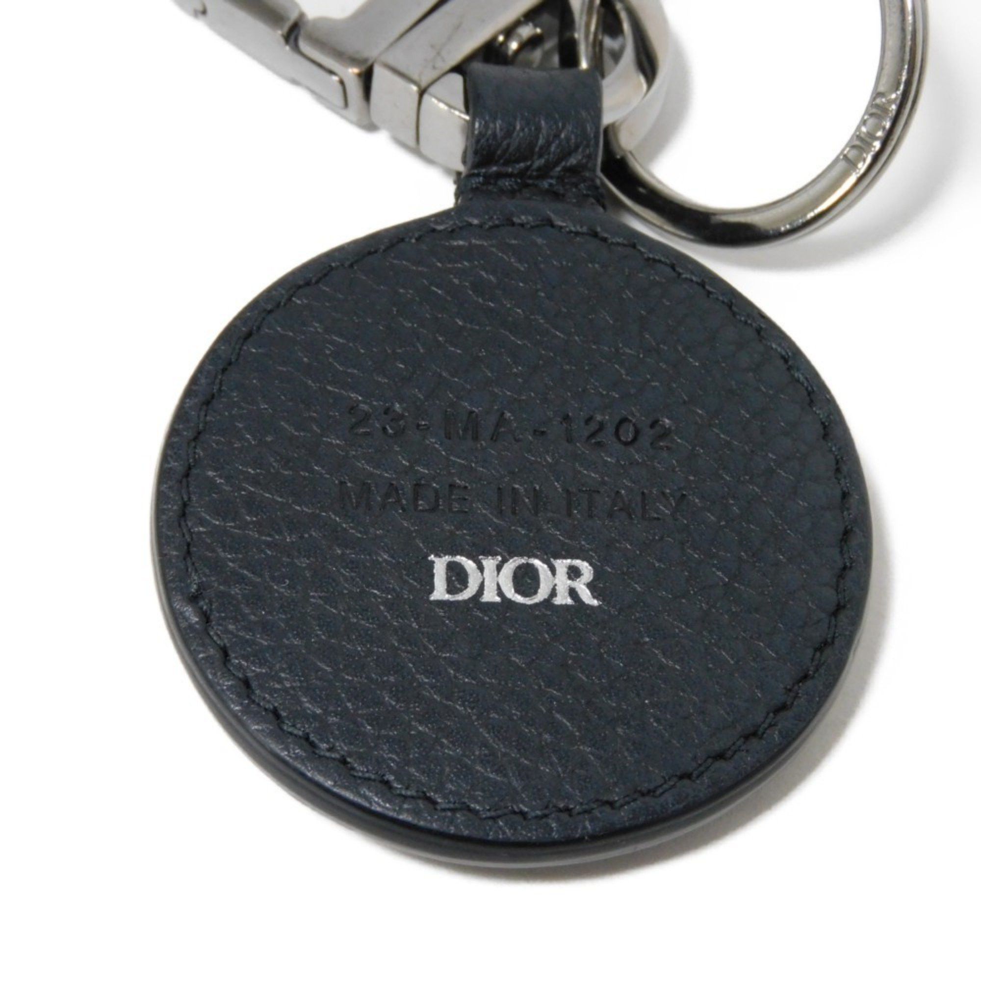 Dior Christian Dior Dior Key Holder D-Touch Ring Grain Calf Bag Charm Current Metal Black 2ESKH347YMJ_H00N Men's Size ONE SIZE - 4 Thumbnail