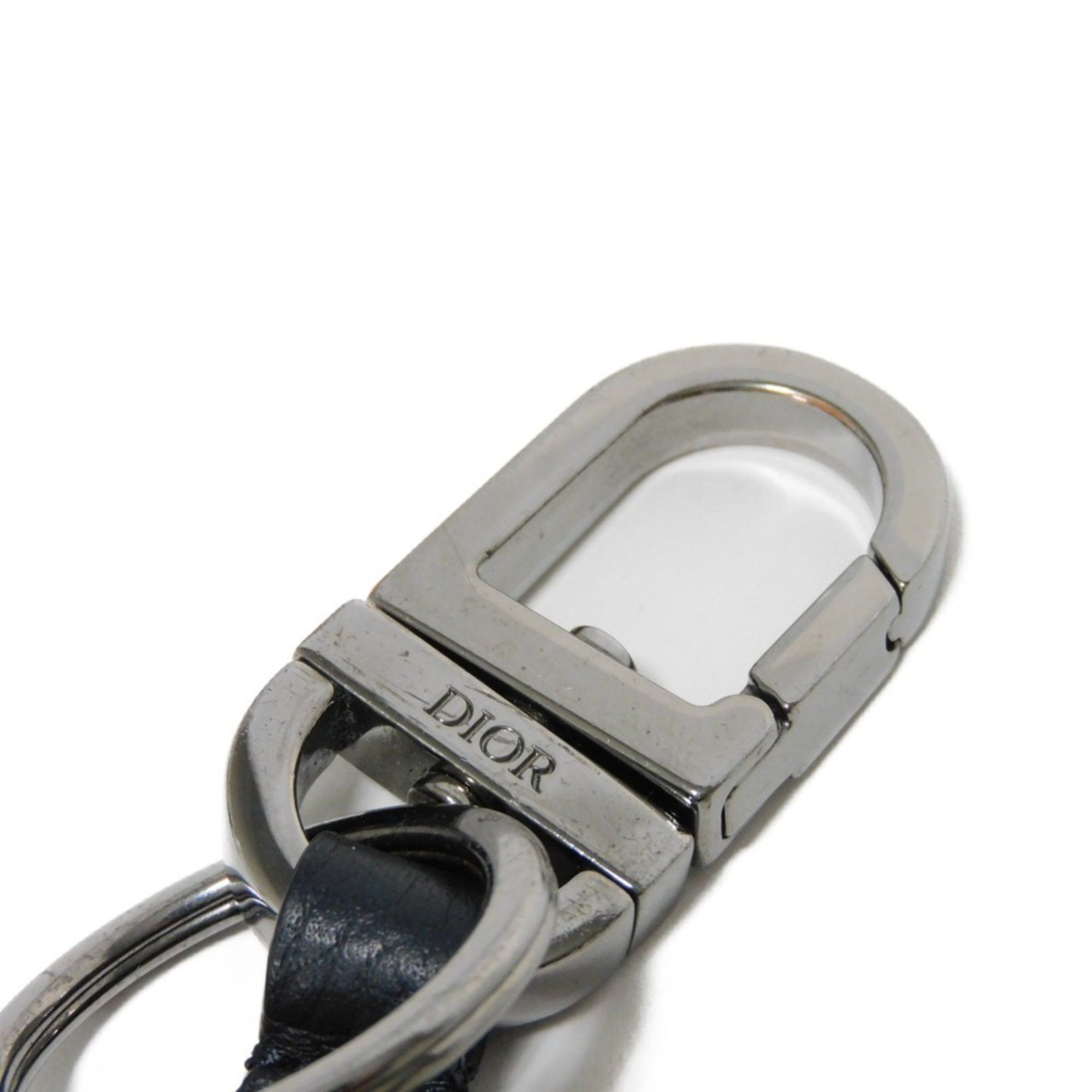 Dior Christian Dior Dior Key Holder D-Touch Ring Grain Calf Bag Charm Current Metal Black 2ESKH347YMJ_H00N Men's Size ONE SIZE - 6 Thumbnail