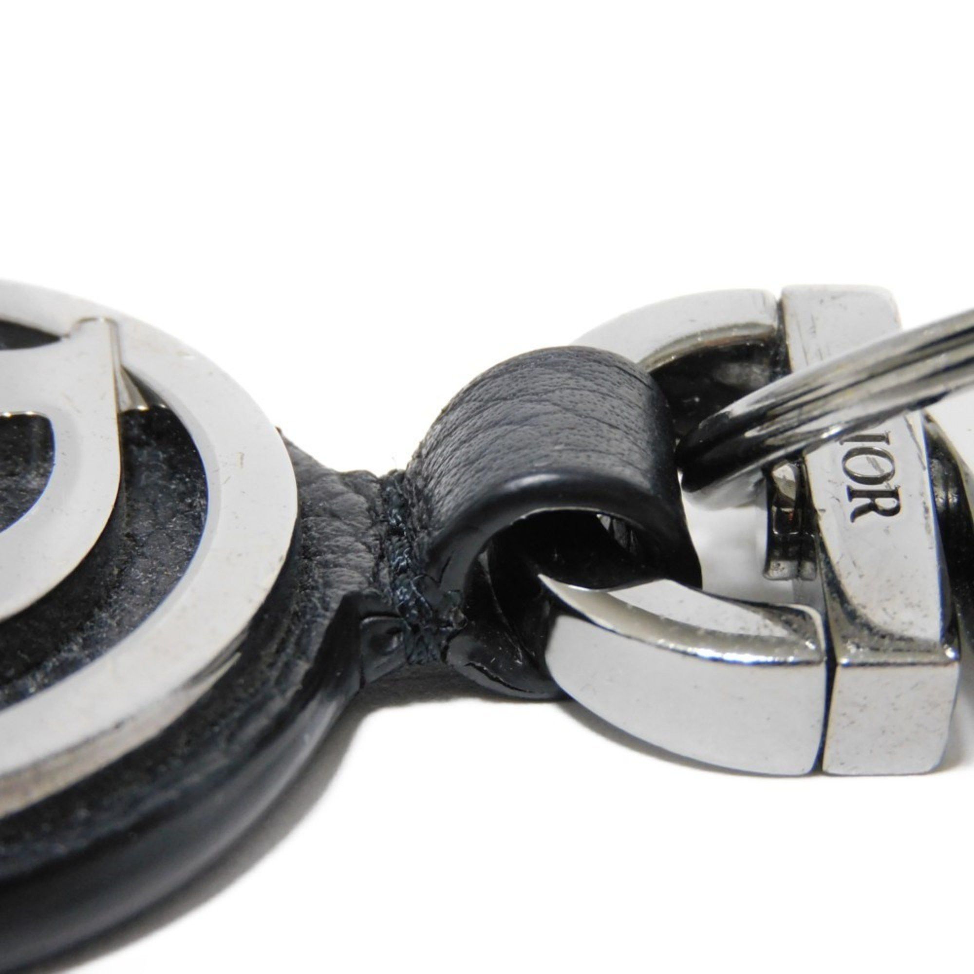 Dior Christian Dior Dior Key Holder D-Touch Ring Grain Calf Bag Charm Current Metal Black 2ESKH347YMJ_H00N Men's Size ONE SIZE - 9 Thumbnail