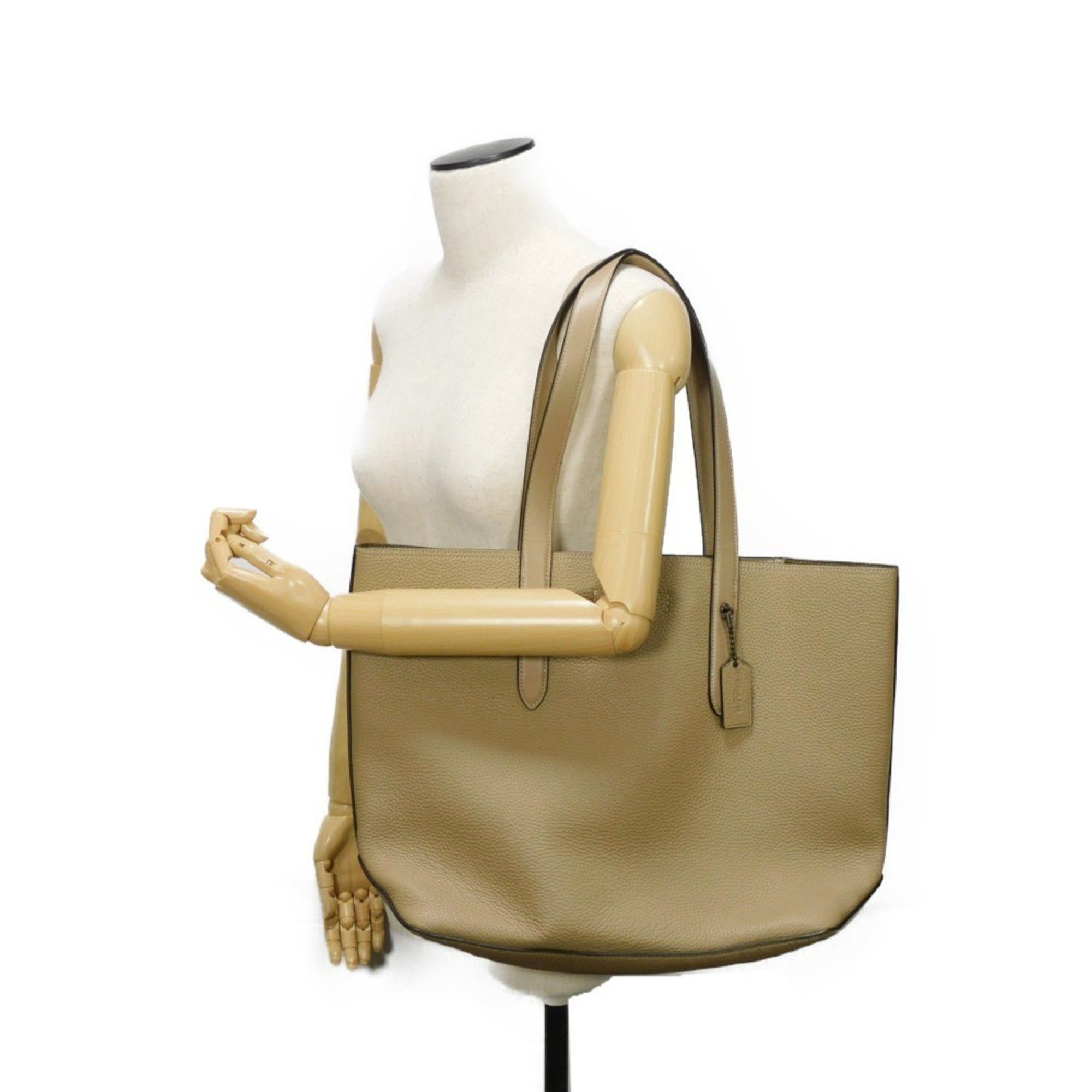 Coach Coach Tote Bag Gotham 34 San Barona Refined Calf Greige Shoulder Embossed Macadamia C0240 Men's Size ONE SIZE - 15 Thumbnail