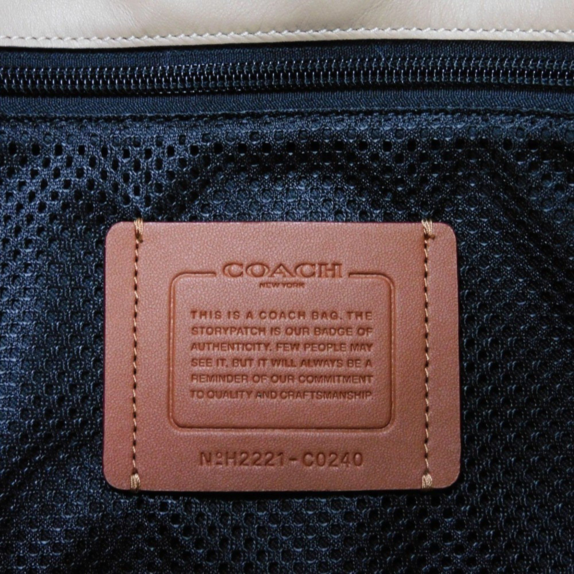 Coach Coach Tote Bag Gotham 34 San Barona Refined Calf Greige Shoulder Embossed Macadamia C0240 Men's Size ONE SIZE - 6 Thumbnail