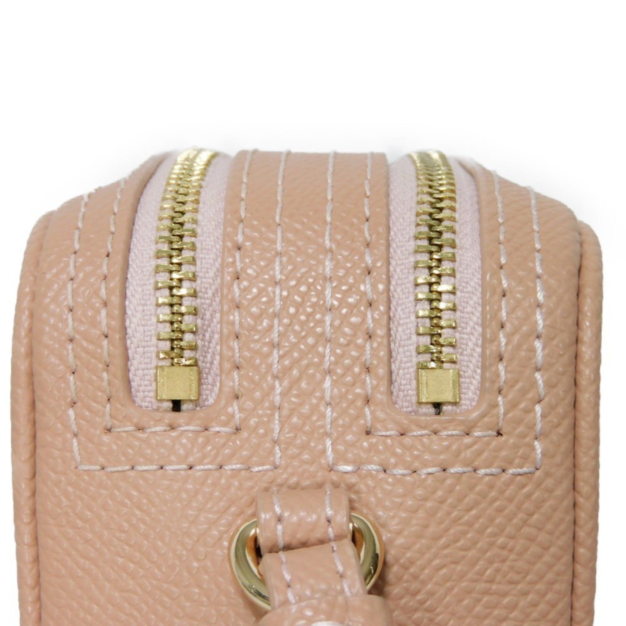 Furla Shoulder Bag Lily XL Crossbody Pouch W Zip Pink Beige Metal Moonstone EK27LIL Women's