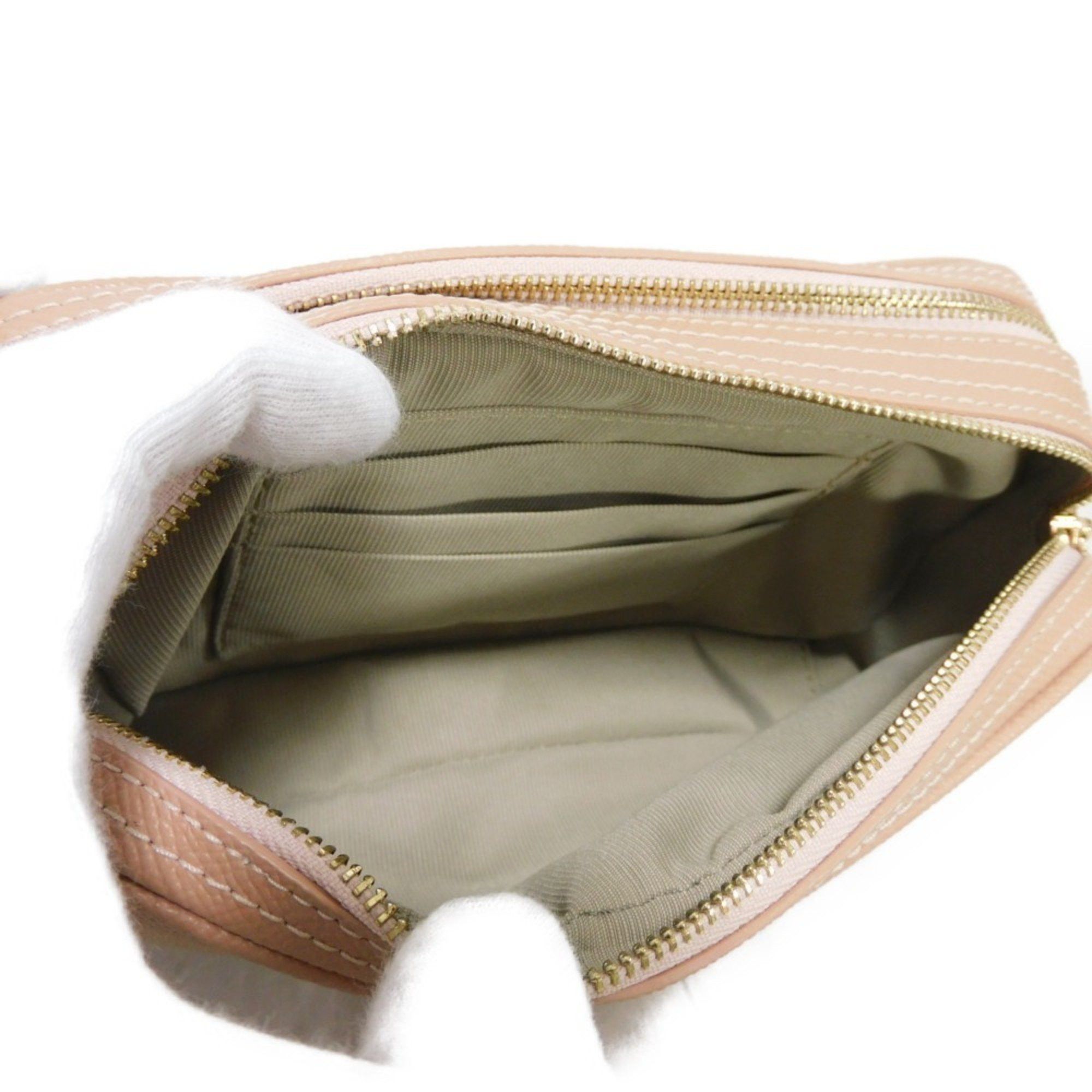 Furla Shoulder Bag Lily XL Crossbody Pouch W Zip Pink Beige Metal Moonstone EK27LIL Women's