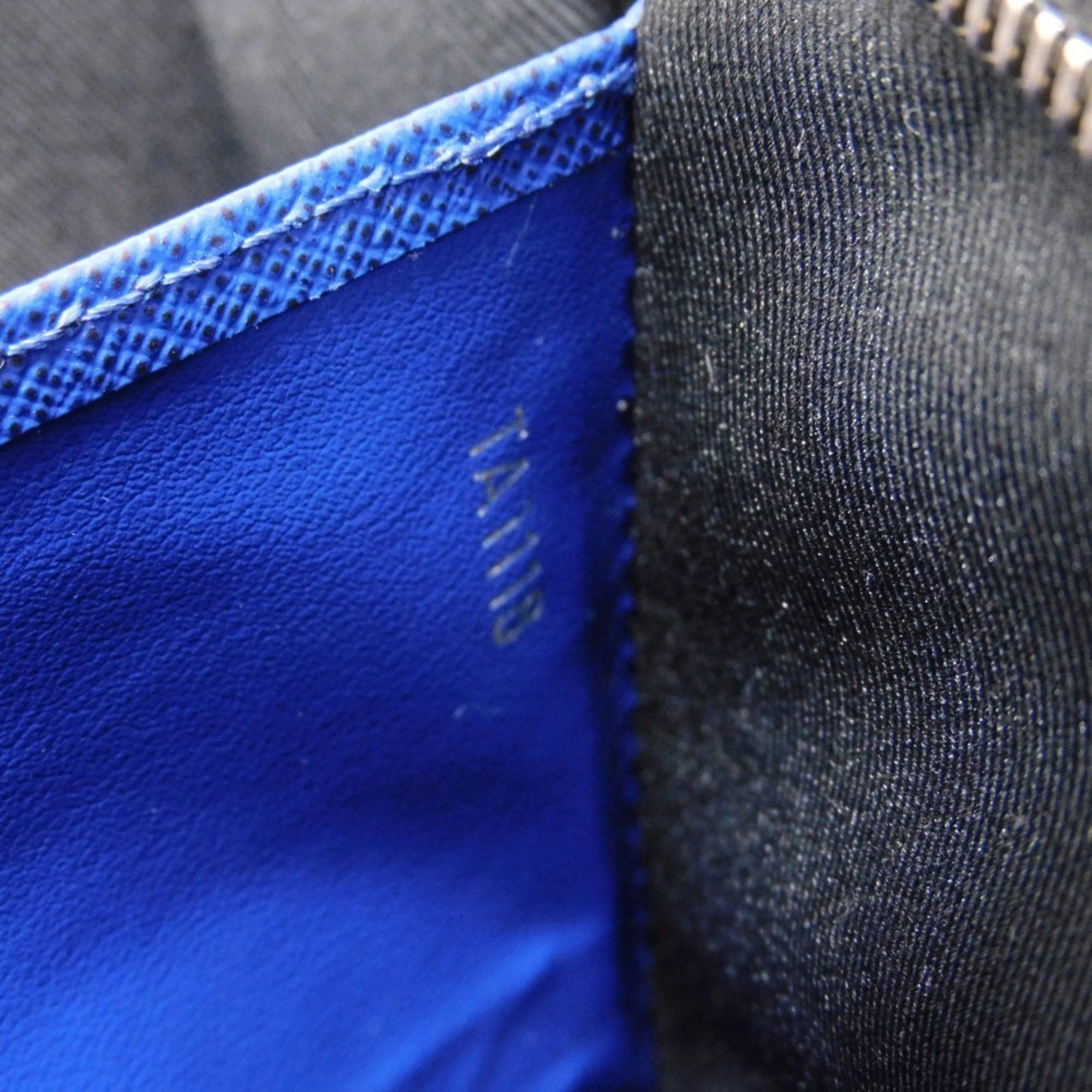 Louis Vuitton Louis Vuitton Clutch Bag Pochette Voyage MM LV Embossed Blue Second Taiga Cobalt M30575 Men's Size ONE SIZE - 7 Thumbnail