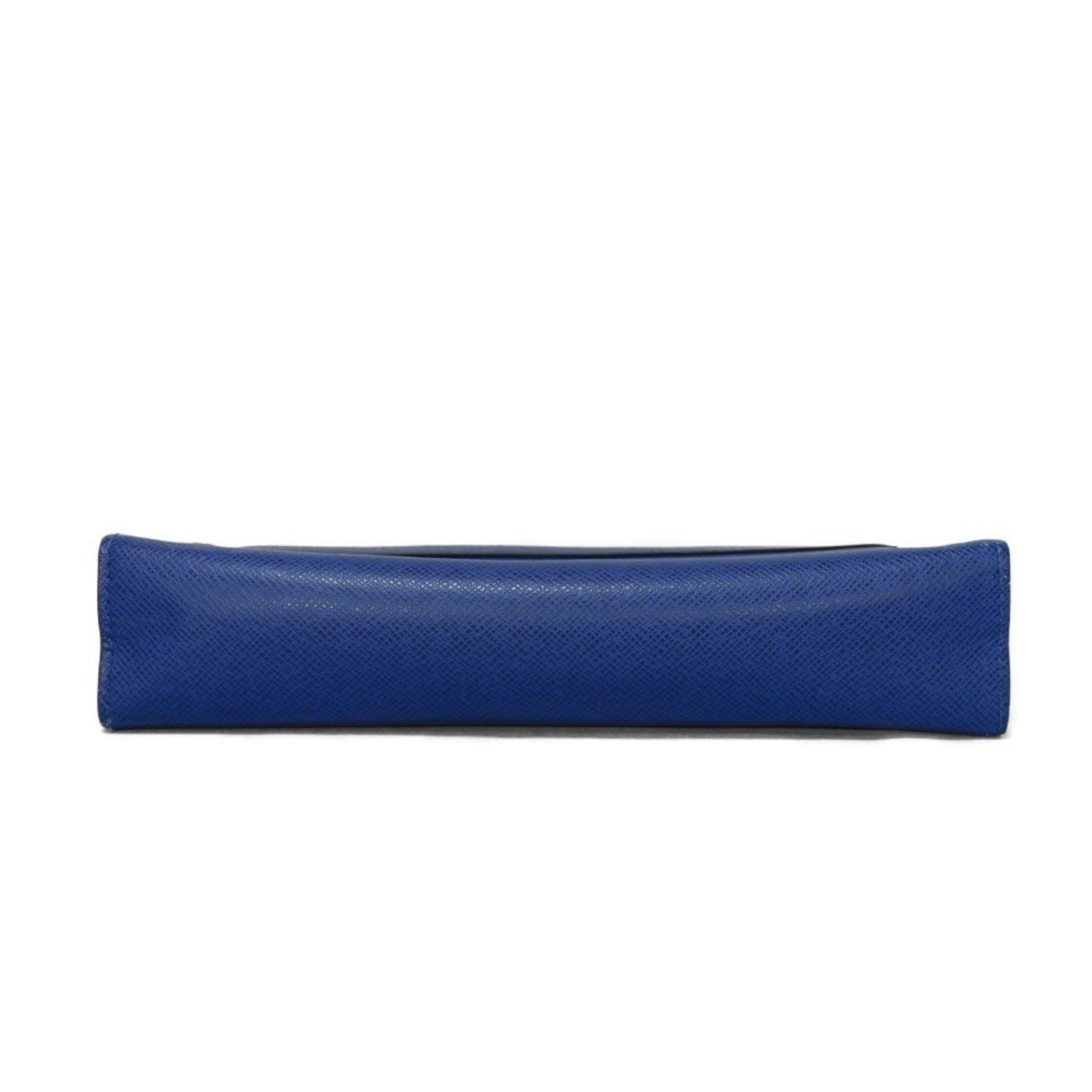 Louis Vuitton Louis Vuitton Clutch Bag Pochette Voyage MM LV Embossed Blue Second Taiga Cobalt M30575 Men's Size ONE SIZE - 14 Thumbnail