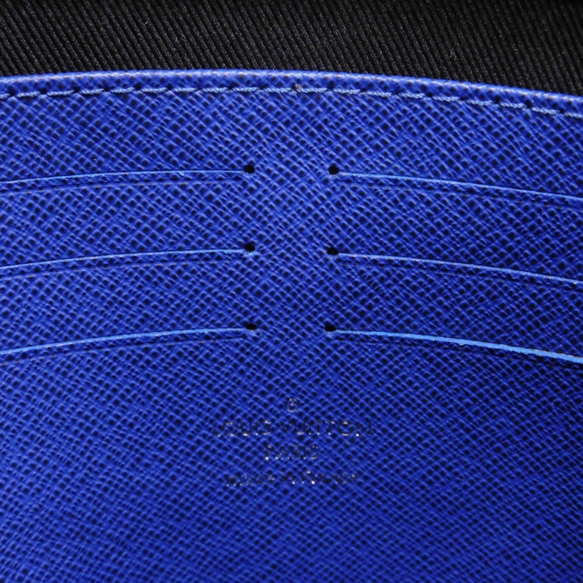 Louis Vuitton Louis Vuitton Clutch Bag Pochette Voyage MM LV Embossed Blue Second Taiga Cobalt M30575 Men's Size ONE SIZE - 6 Thumbnail