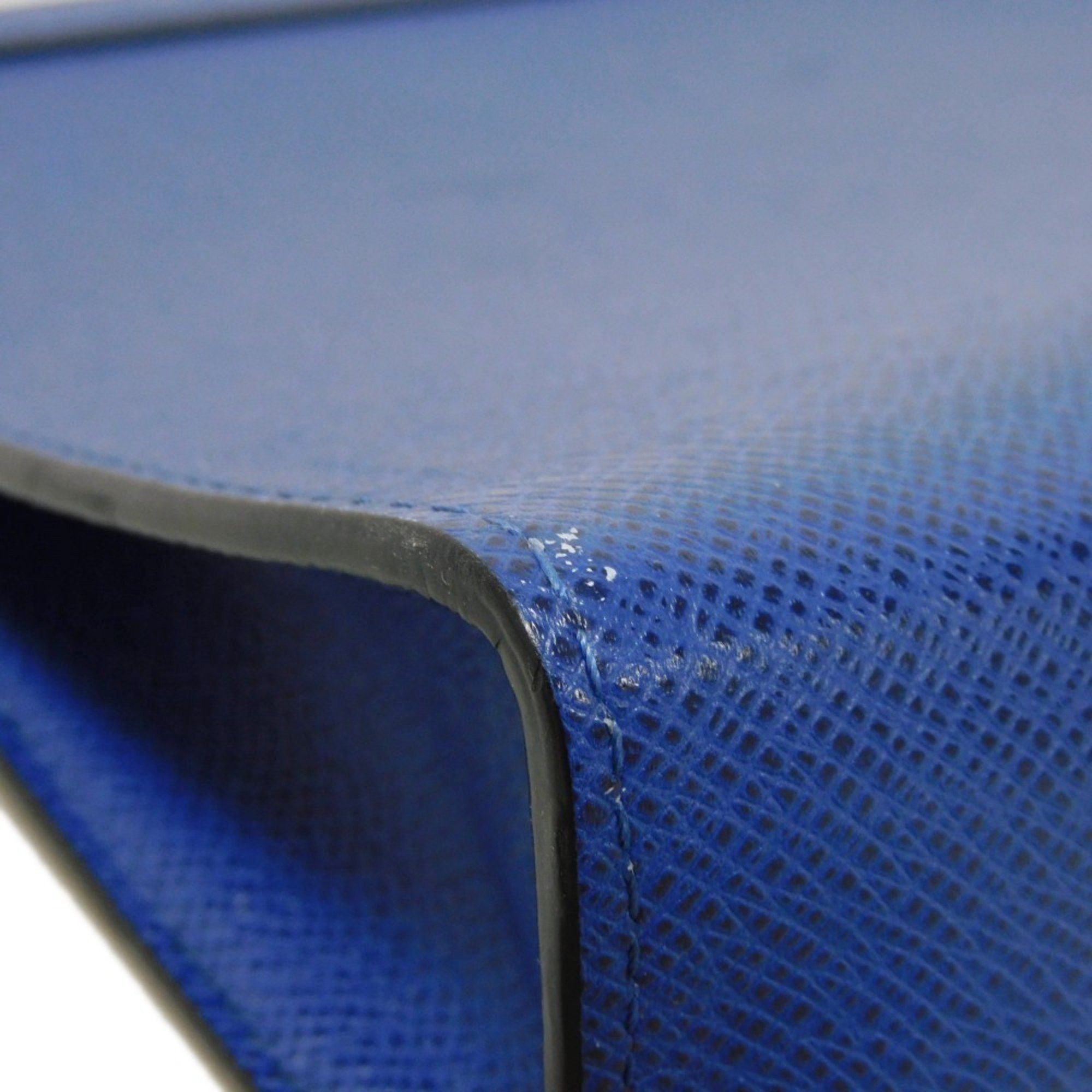 Louis Vuitton Louis Vuitton Clutch Bag Pochette Voyage MM LV Embossed Blue Second Taiga Cobalt M30575 Men's Size ONE SIZE - 17 Thumbnail