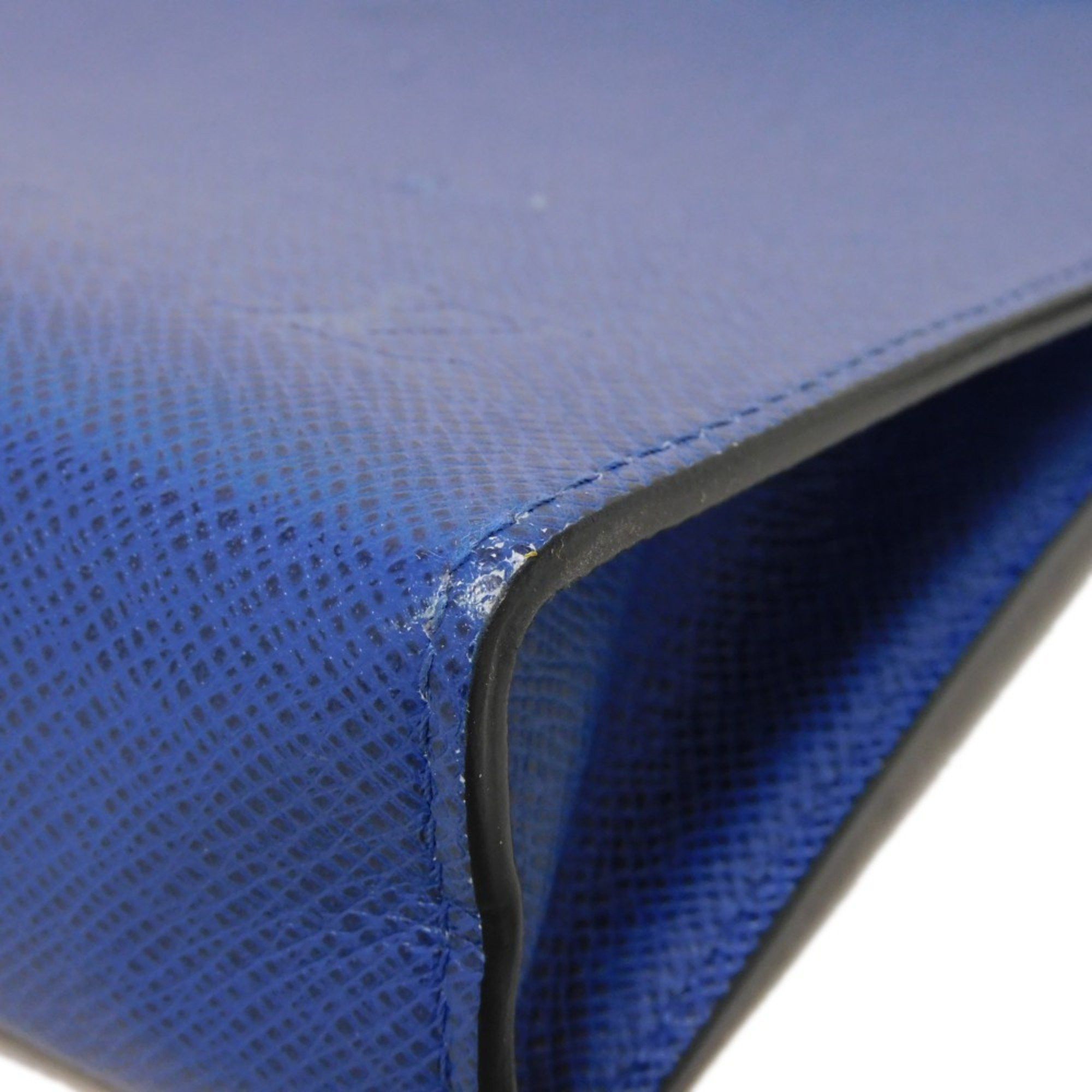 Louis Vuitton Louis Vuitton Clutch Bag Pochette Voyage MM LV Embossed Blue Second Taiga Cobalt M30575 Men's Size ONE SIZE - 18 Thumbnail