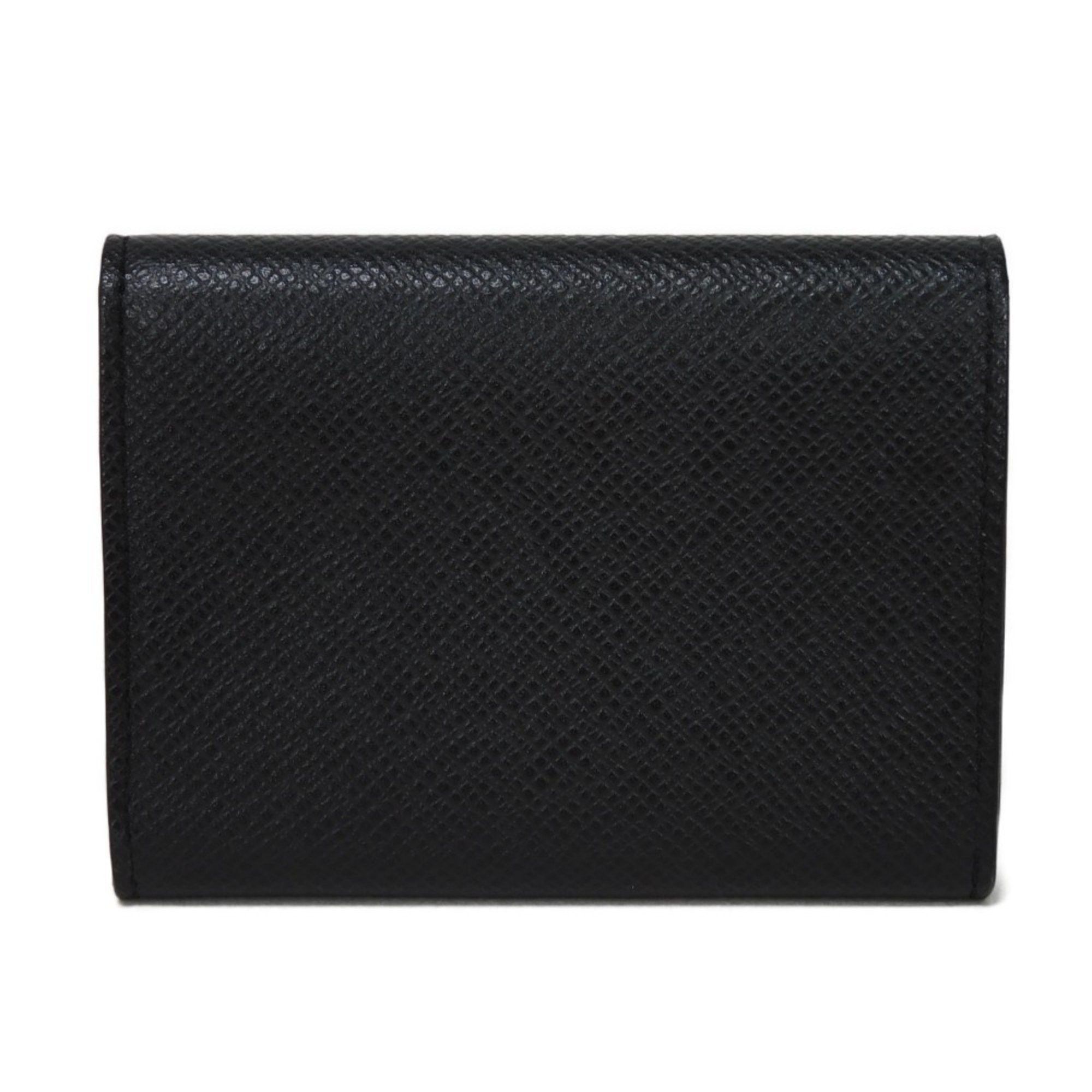 Louis Vuitton LOUIS VUITTON Card Case Envelope Carte de Visite LV Embossed Black Snap Button Bi-Fold Taiga M64595 Men's Size ONE SIZE - 3 Thumbnail