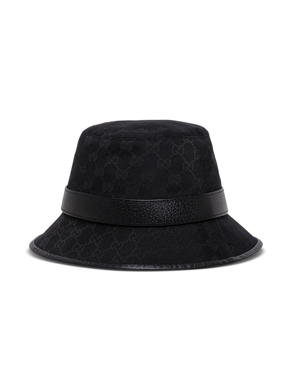 Gucci Gucci Man's GG Fabric Black Cloche Hat Size ONE SIZE - 2 Thumbnail