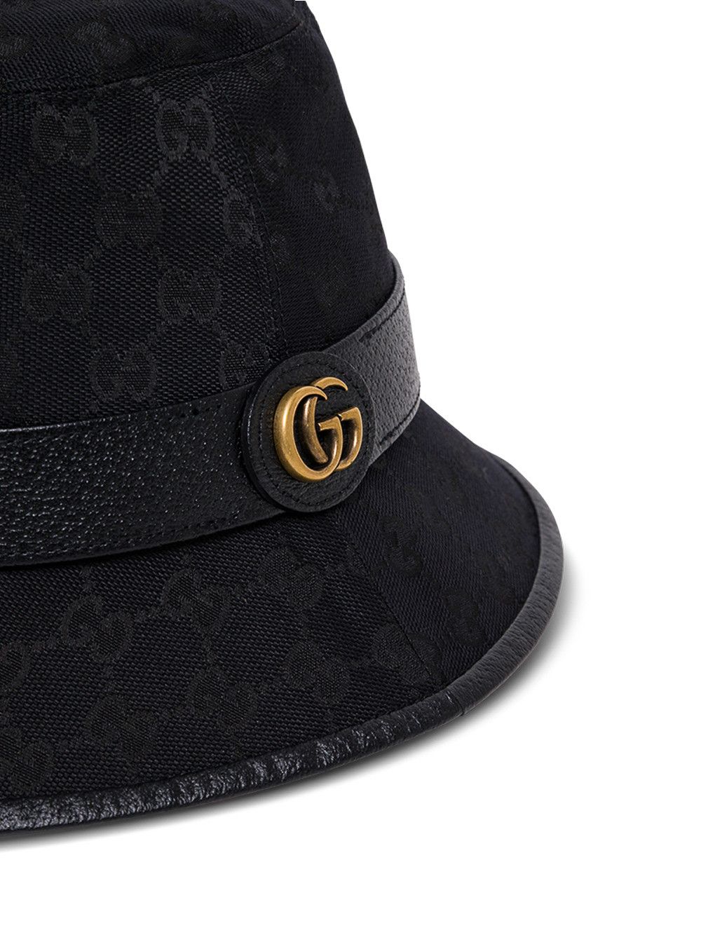 Gucci Gucci Man's GG Fabric Black Cloche Hat Size ONE SIZE - 3 Thumbnail