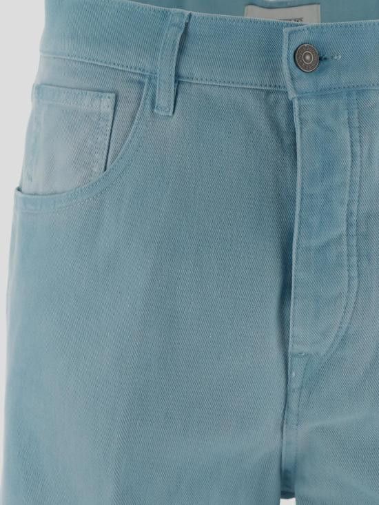 Laneus LANEUS Men Denim Pants S5LAMAPA209 186 Blue Size US 33 - 3 Thumbnail