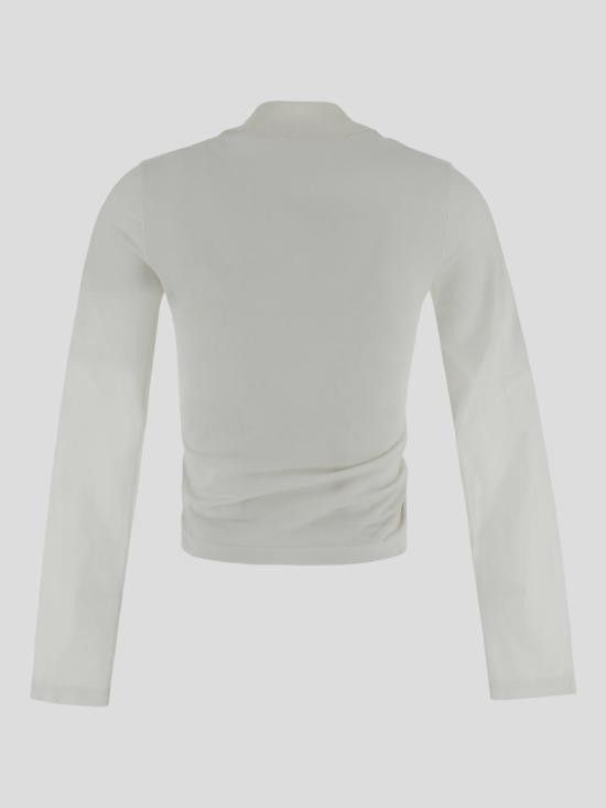 Courreges COURREGES Women Polo Shirts 225JP0048JS0193 0001 White Size M / US 6-8 / IT 42-44 - 2 Thumbnail