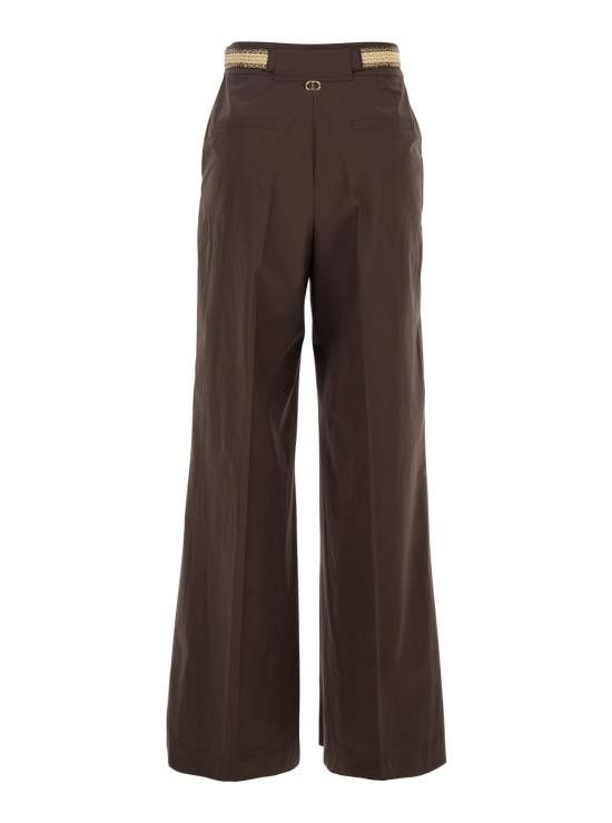 TWINSET TWINSET Women Straight Pants 251TT210500203 Brown Size 30" / US 8 / IT 44 - 2 Thumbnail