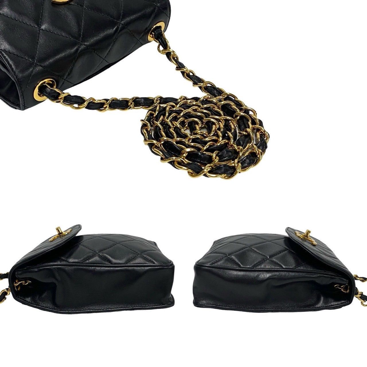 Chanel Chanel Shoulder Bag Black Leather Size ONE SIZE - 5 Thumbnail