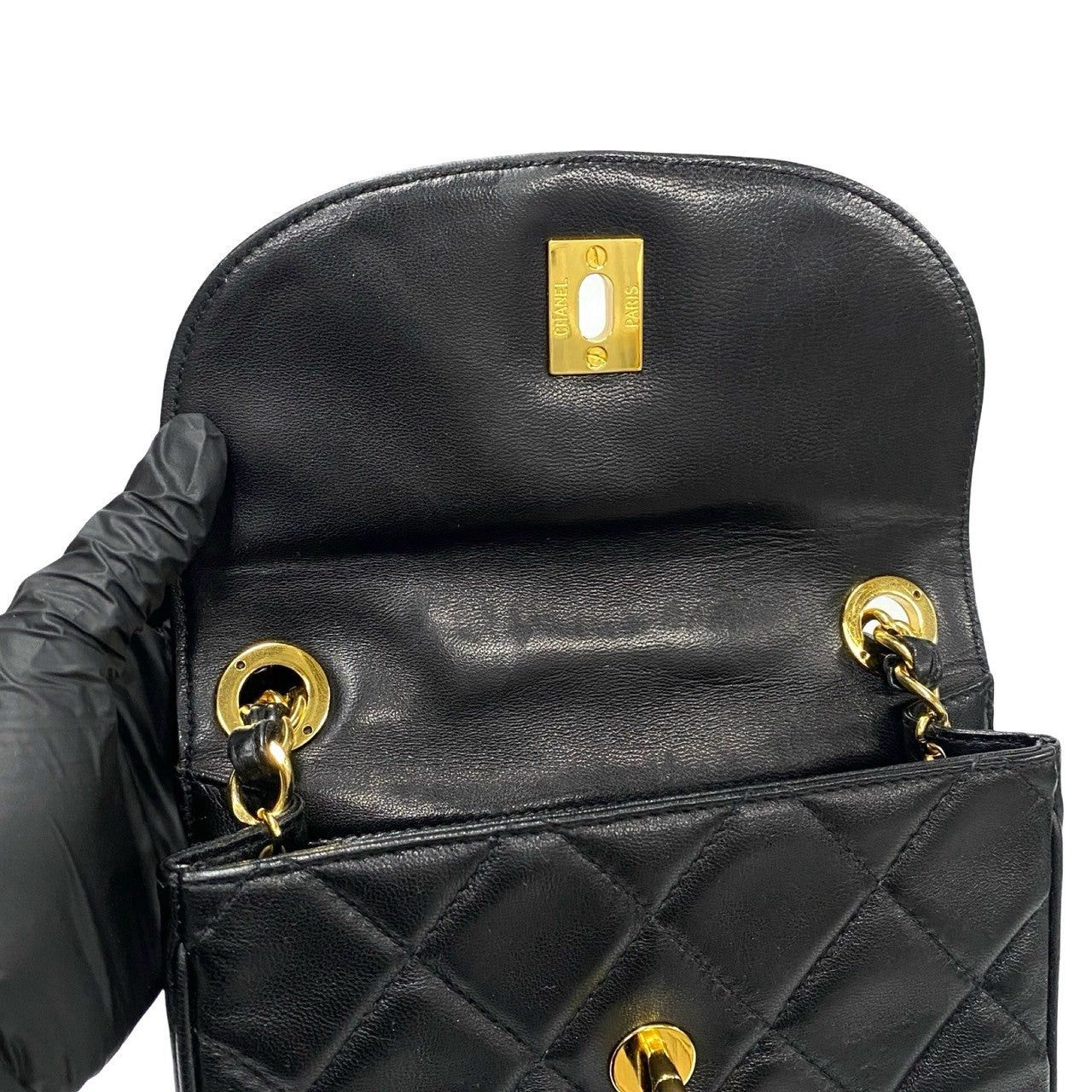 Chanel Chanel Shoulder Bag Black Leather Size ONE SIZE - 7 Thumbnail