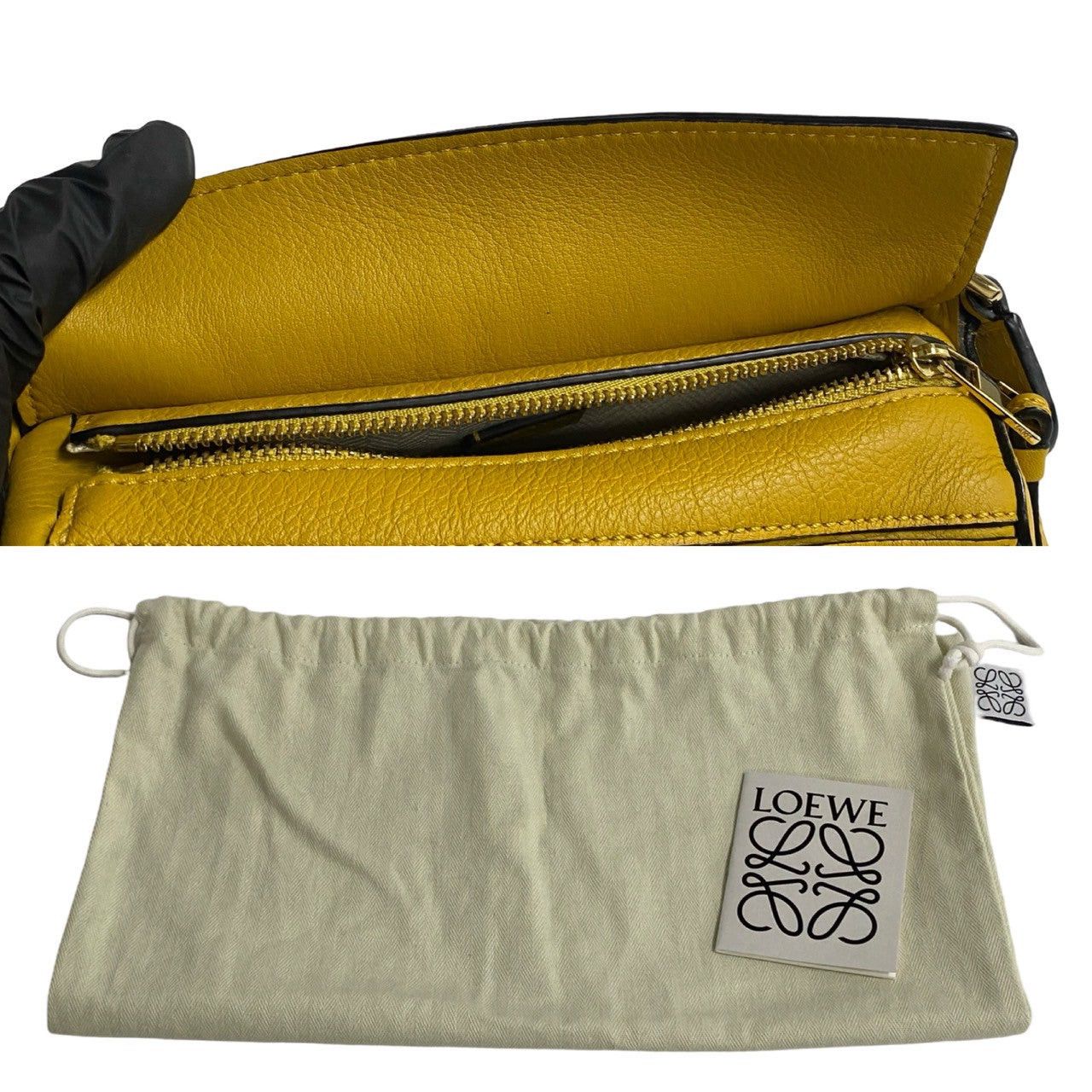 Loewe Loewe Shoulder Bag Yellow Leather Size ONE SIZE - 8 Thumbnail