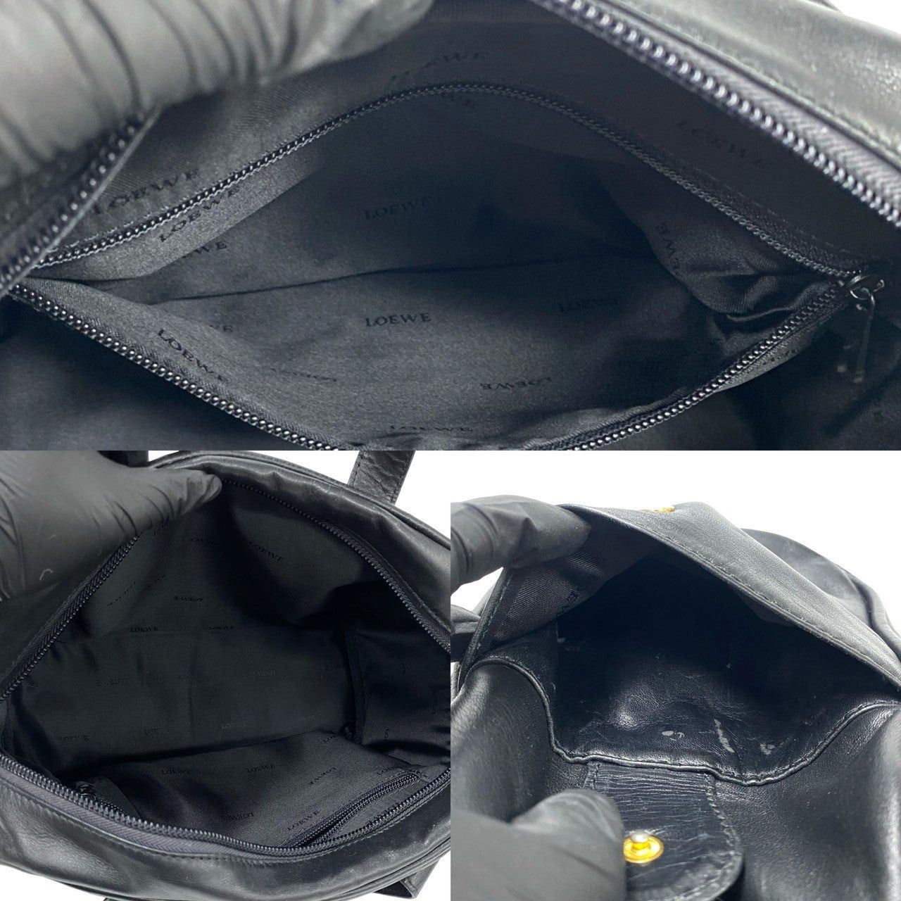 Loewe Loewe Handbag Black Leather Size ONE SIZE - 8 Thumbnail