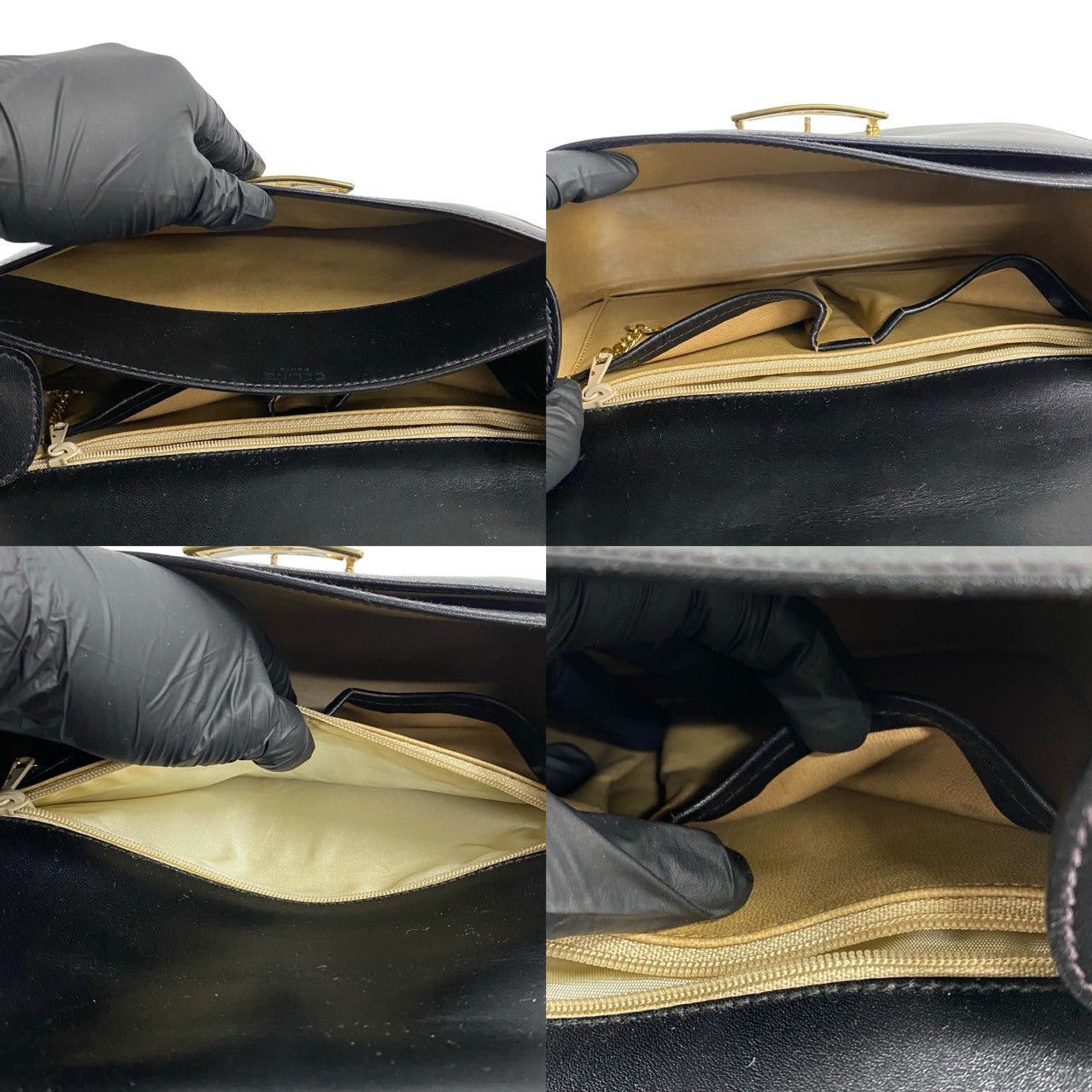 Celine Celine Shoulder Bag Black Leather Size ONE SIZE - 9 Thumbnail
