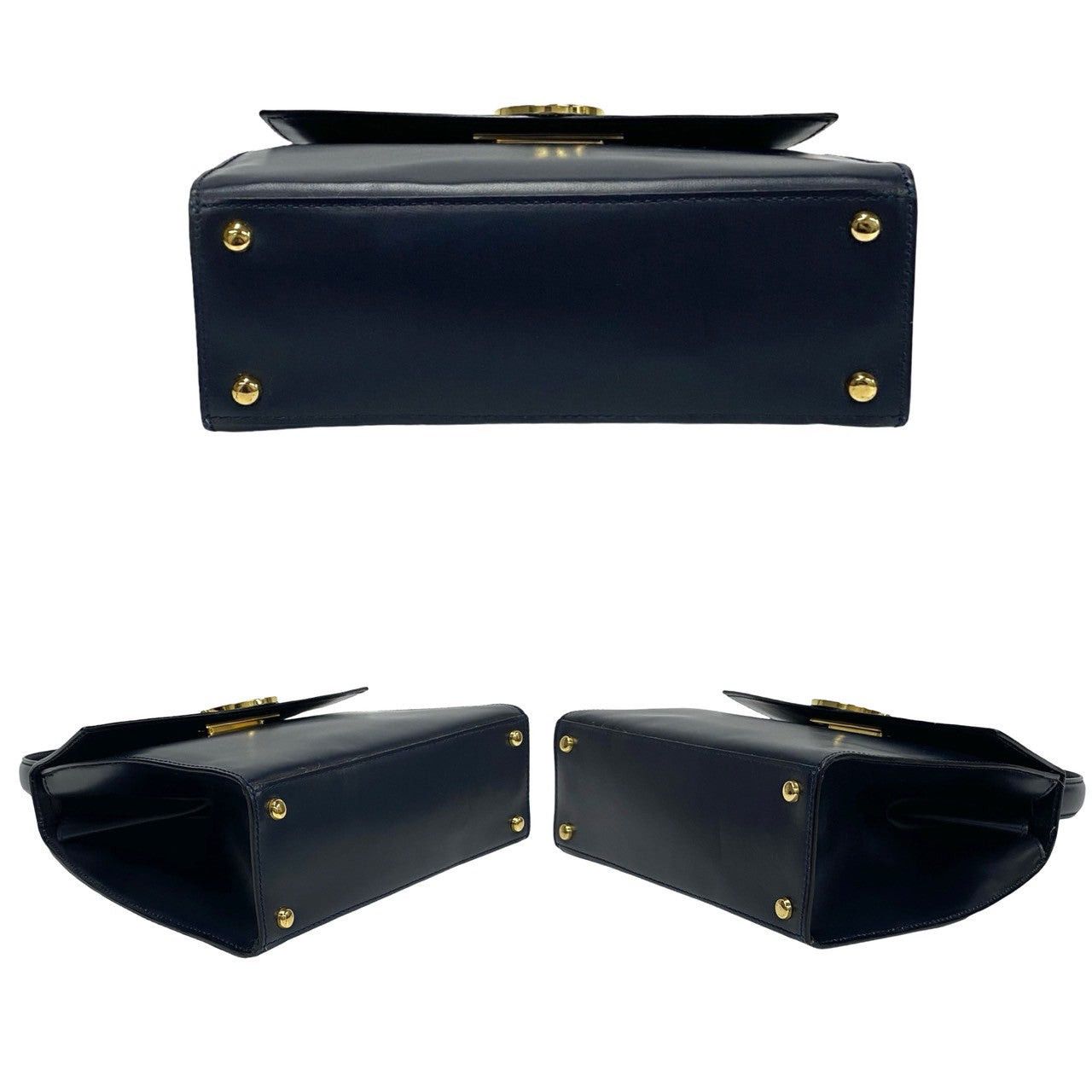 Celine Celine Shoulder Bag Blue Leather Size ONE SIZE - 6 Thumbnail