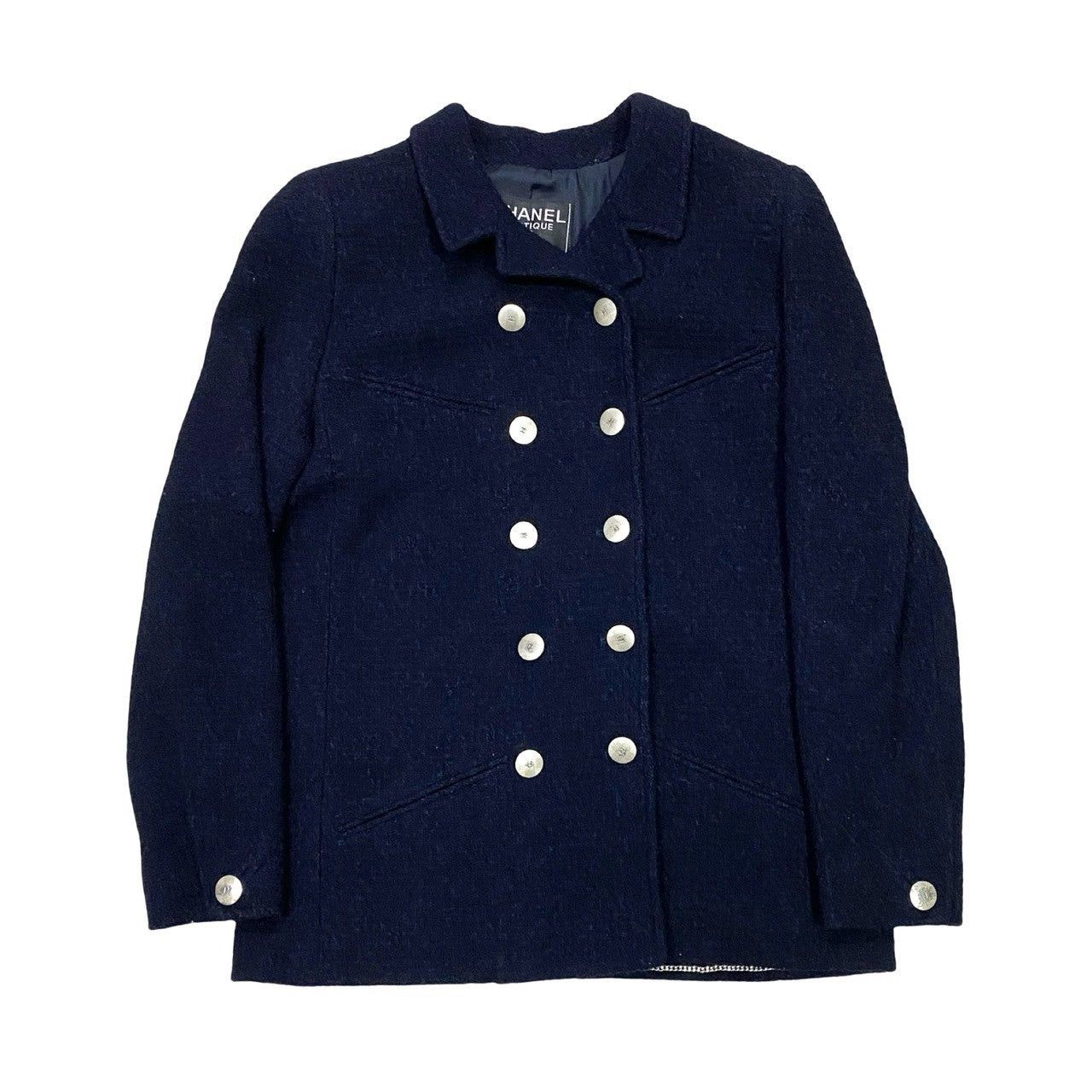 Chanel Chanel Blue Wool Size ONE SIZE - 3 Thumbnail