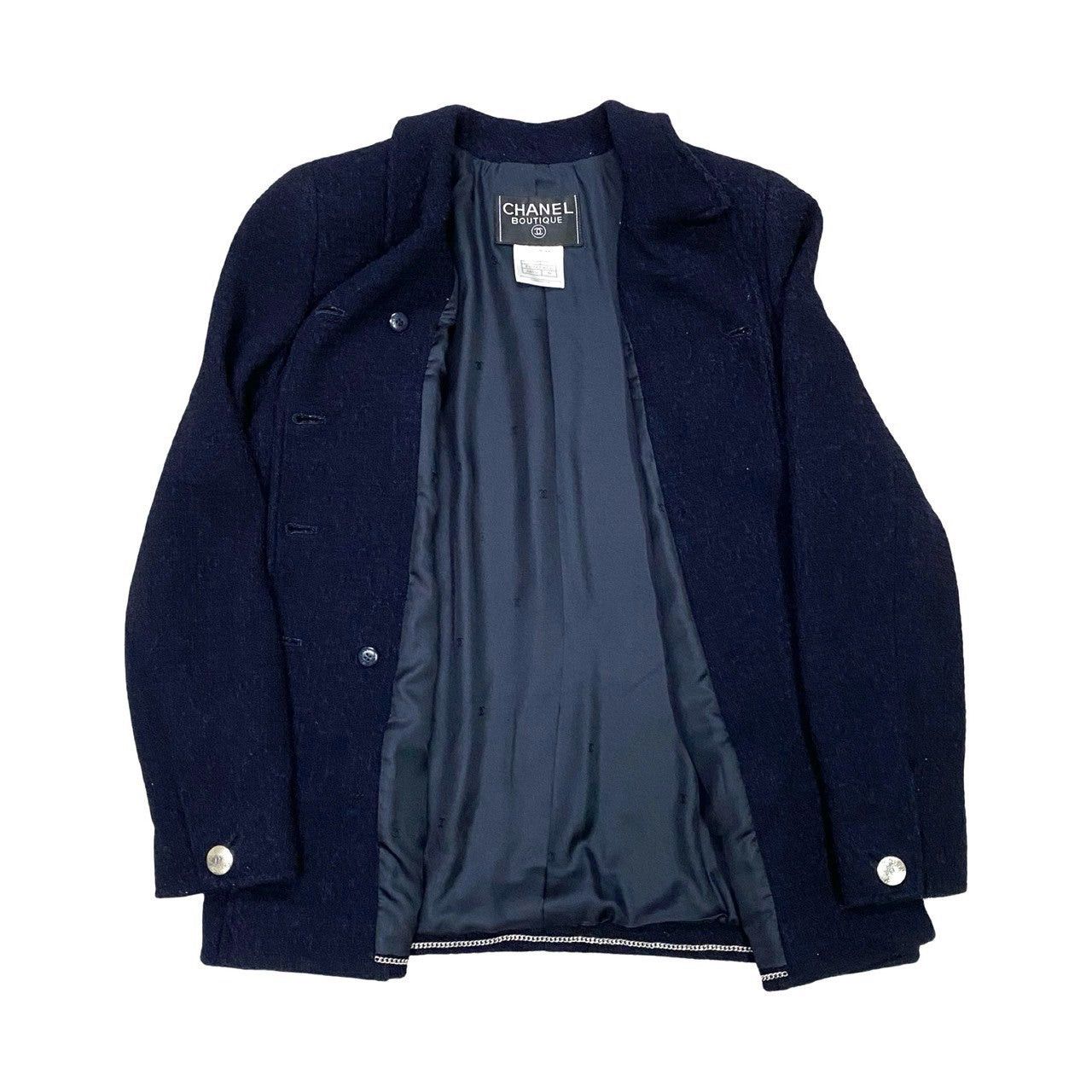Chanel Chanel Blue Wool Size ONE SIZE - 4 Thumbnail