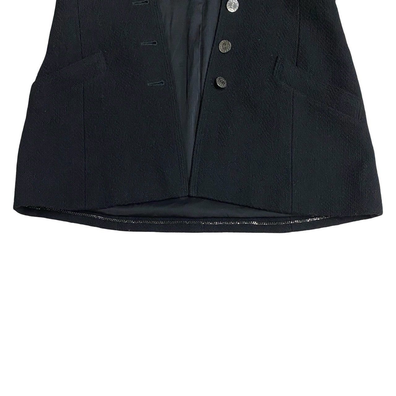 Chanel Chanel Black Wool Size ONE SIZE - 8 Thumbnail