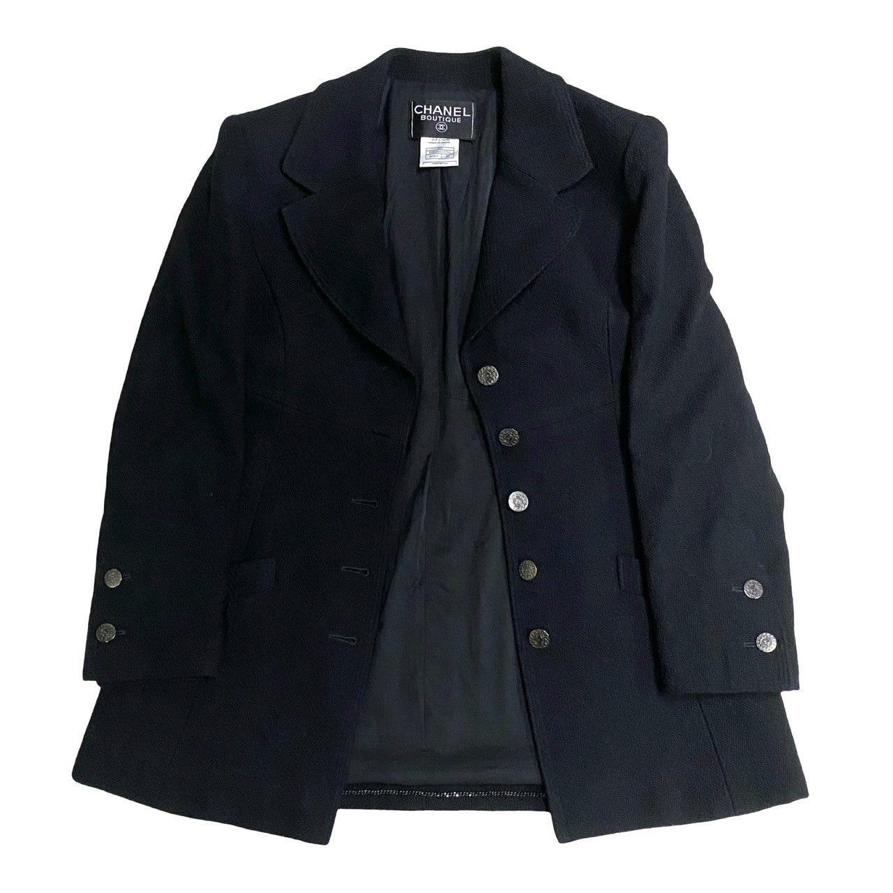 Chanel Chanel Black Wool Size ONE SIZE - 5 Thumbnail