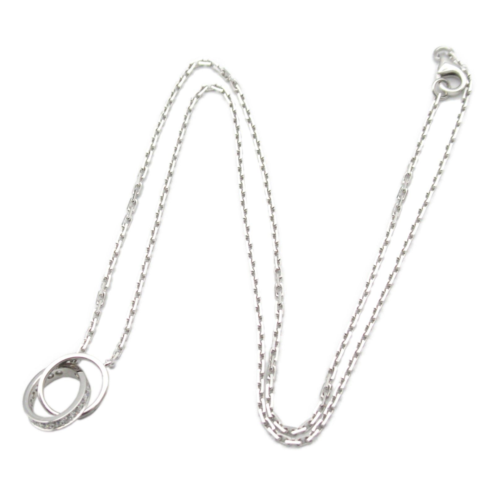 Cartier Cartier Baby Love Necklace K18Wg (White Gold) Diamond Clear Size ONE SIZE - 3 Thumbnail