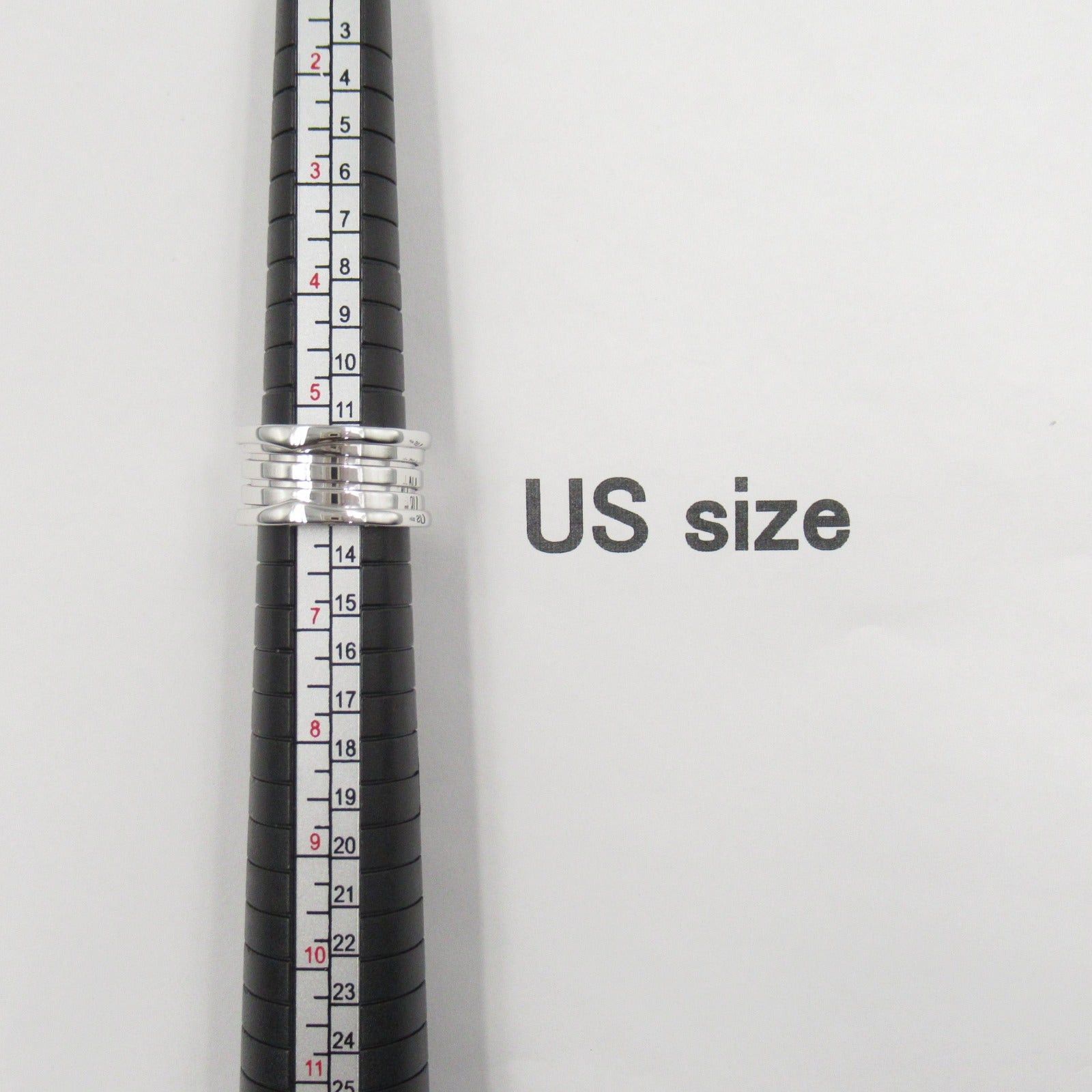 Bvlgari Bvlgari B Zero One Ring K18Wg (White Gold) Silver Size ONE SIZE - 6 Thumbnail