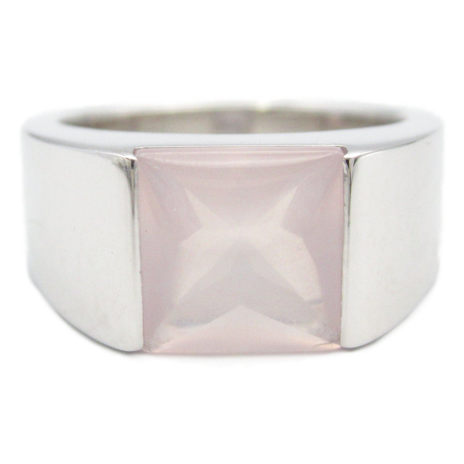 Cartier Cartier Tank Rose Quartz Ring K18Wg (White Gold) Pink Size ONE SIZE - 2 Thumbnail