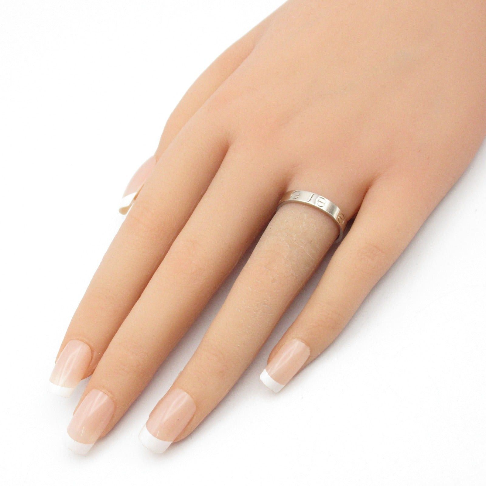 Cartier Cartier Mini Love Ring K18Wg (White Gold) Silver Size ONE SIZE - 7 Thumbnail