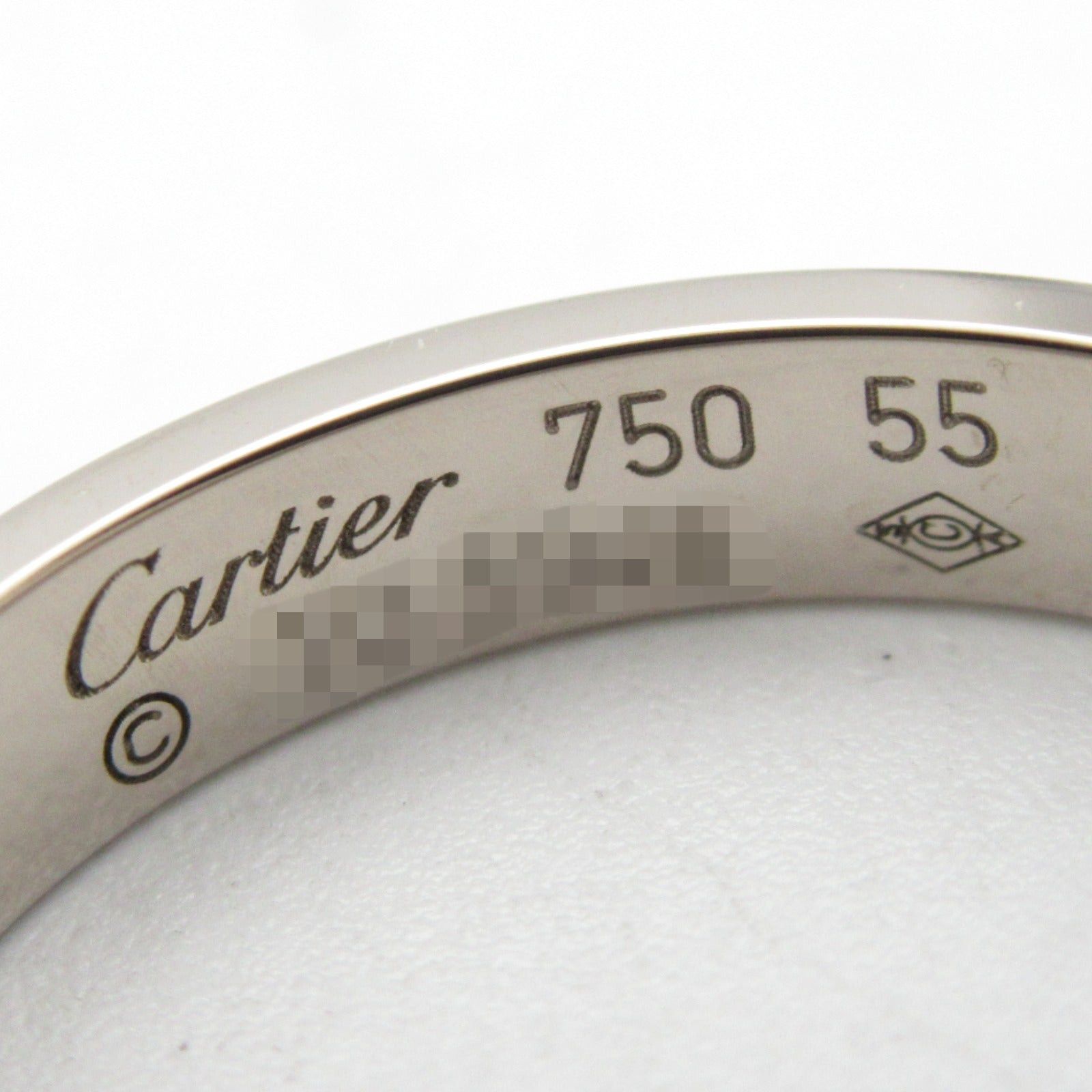 Cartier Cartier Mini Love Ring K18Wg (White Gold) Silver Size ONE SIZE - 4 Thumbnail