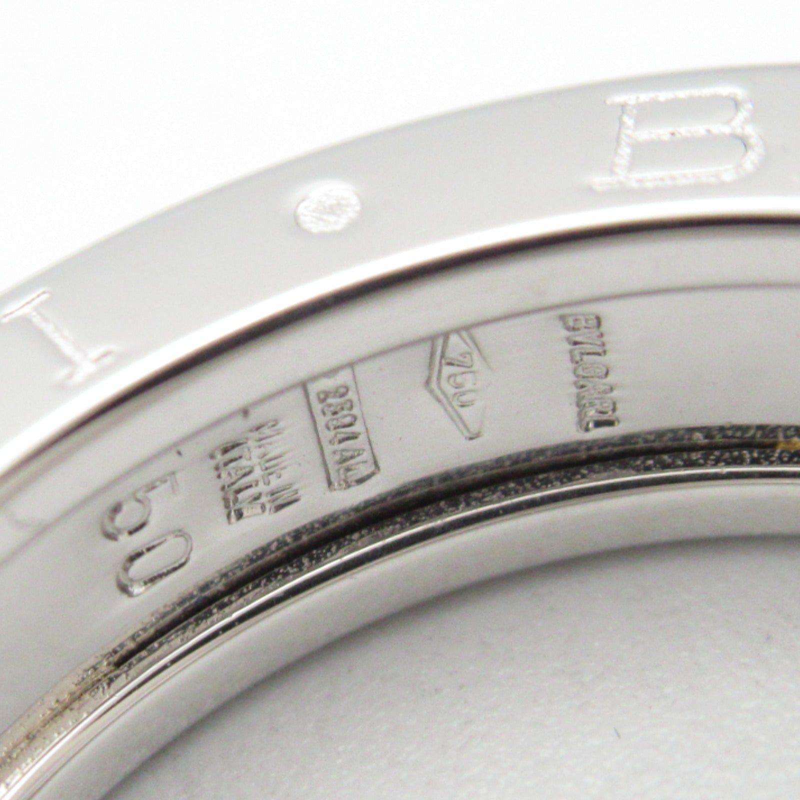 Bvlgari Bvlgari Ring 1Belt K18Wg (White Gold) Silver Size ONE SIZE - 4 Thumbnail