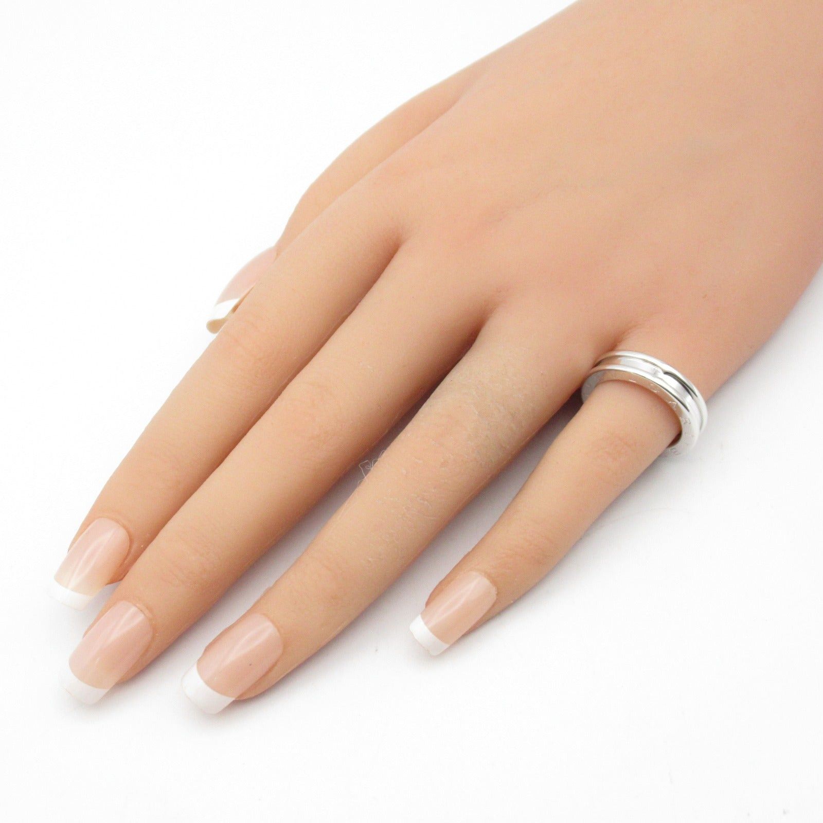 Bvlgari Bvlgari Ring 1Belt K18Wg (White Gold) Silver Size ONE SIZE - 7 Thumbnail