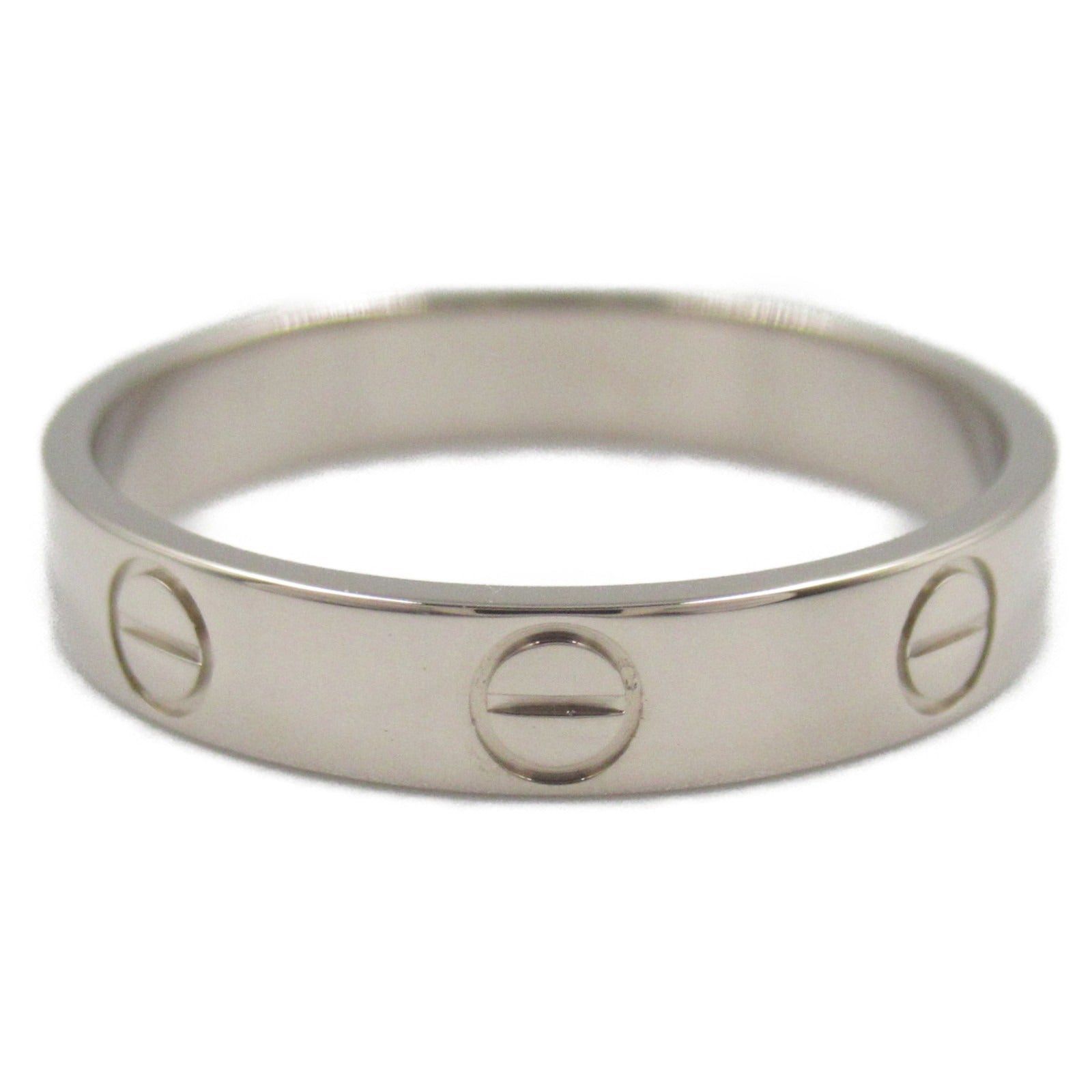 Cartier Cartier Mini Love Ring K18Wg (White Gold) Silver Size ONE SIZE - 2 Thumbnail