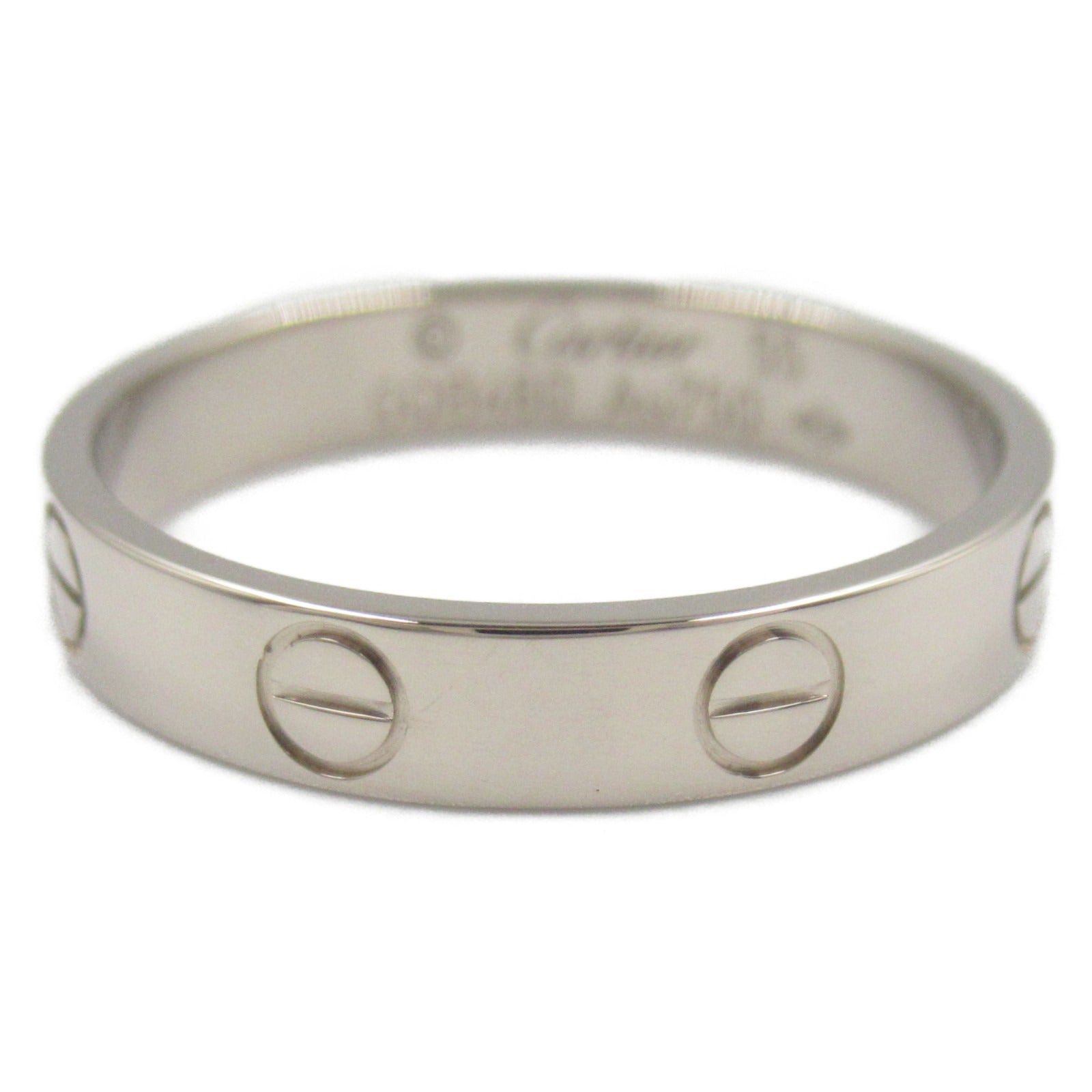 Cartier Cartier Mini Love Ring K18Wg (White Gold) Silver Size ONE SIZE - 3 Thumbnail
