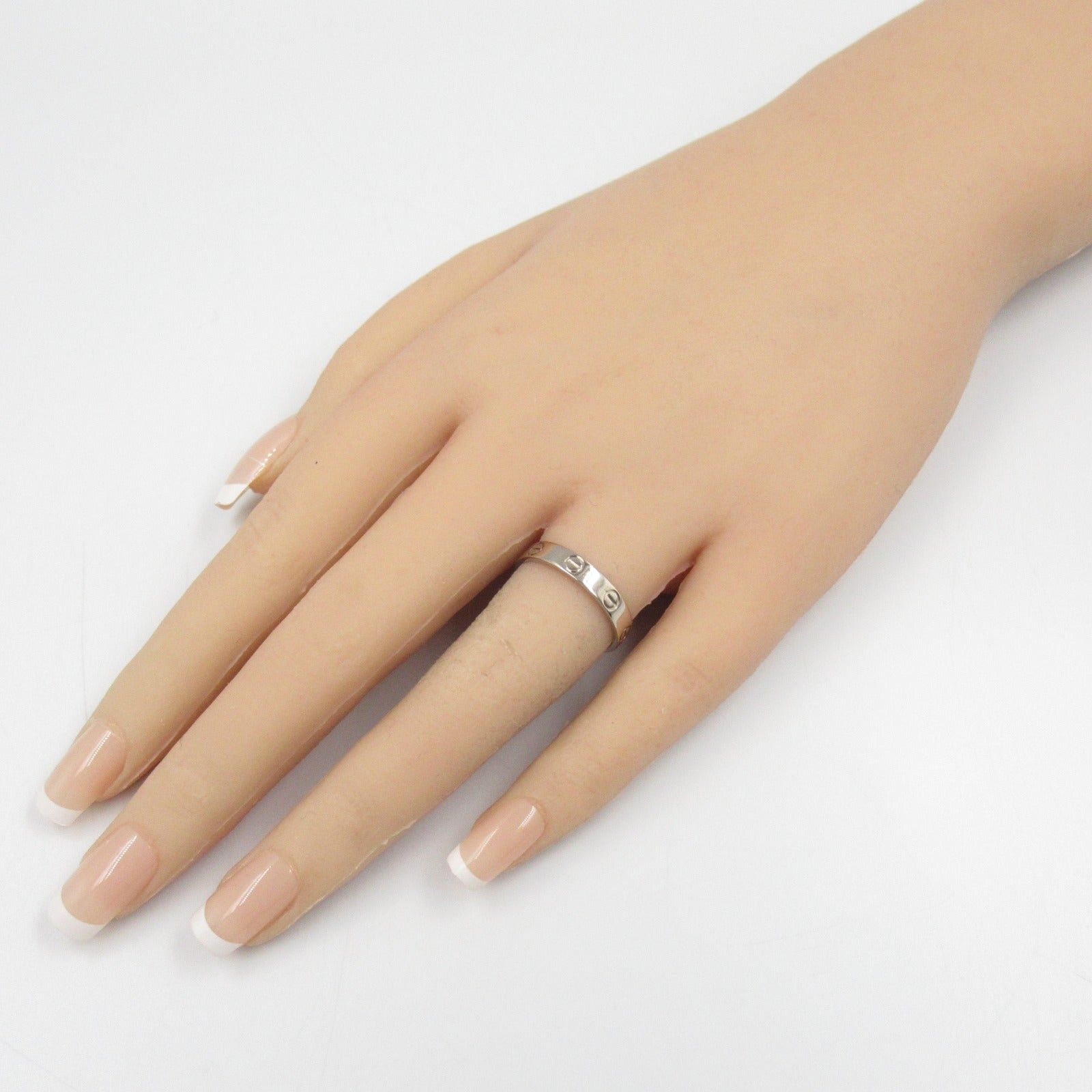 Cartier Cartier Mini Love Ring K18Wg (White Gold) Silver Size ONE SIZE - 7 Thumbnail