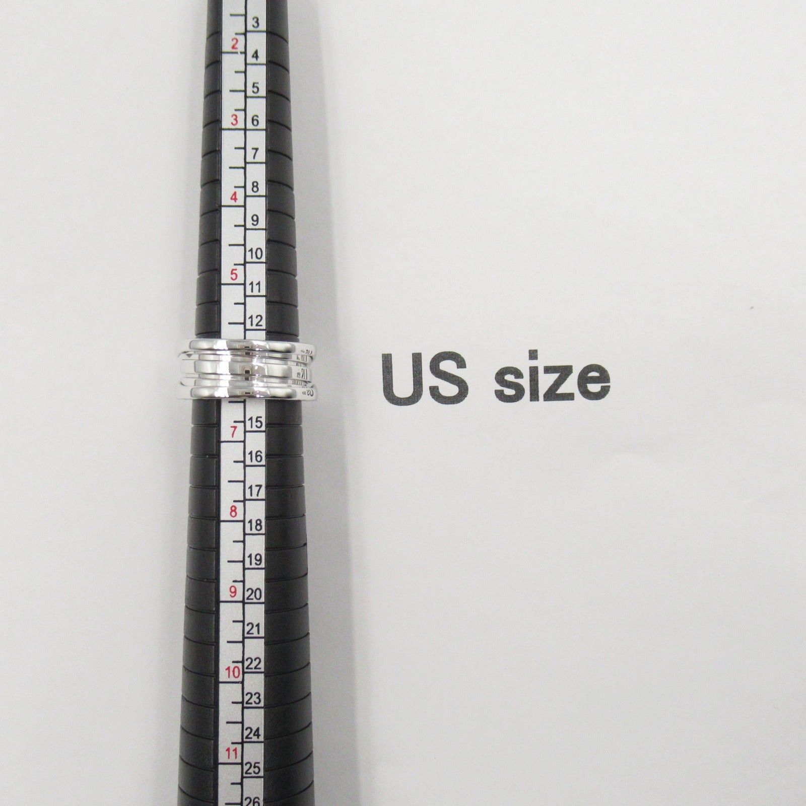Bvlgari Bvlgari B Zero One Ring K18Wg (White Gold) Silver Size ONE SIZE - 6 Thumbnail