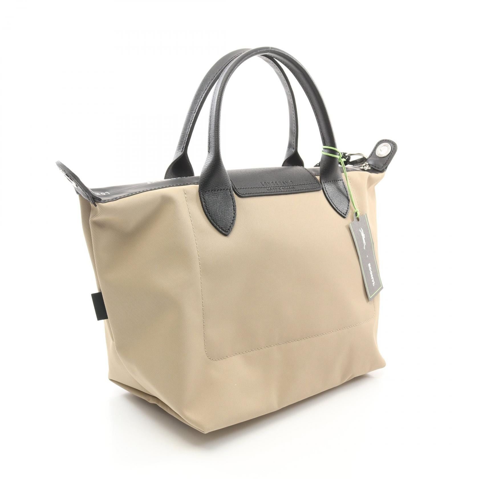 Longchamp Longchamp Le Preage Energy S Handbag Tote Bag Canvas Leather Beige Black Size ONE SIZE - 2 Thumbnail